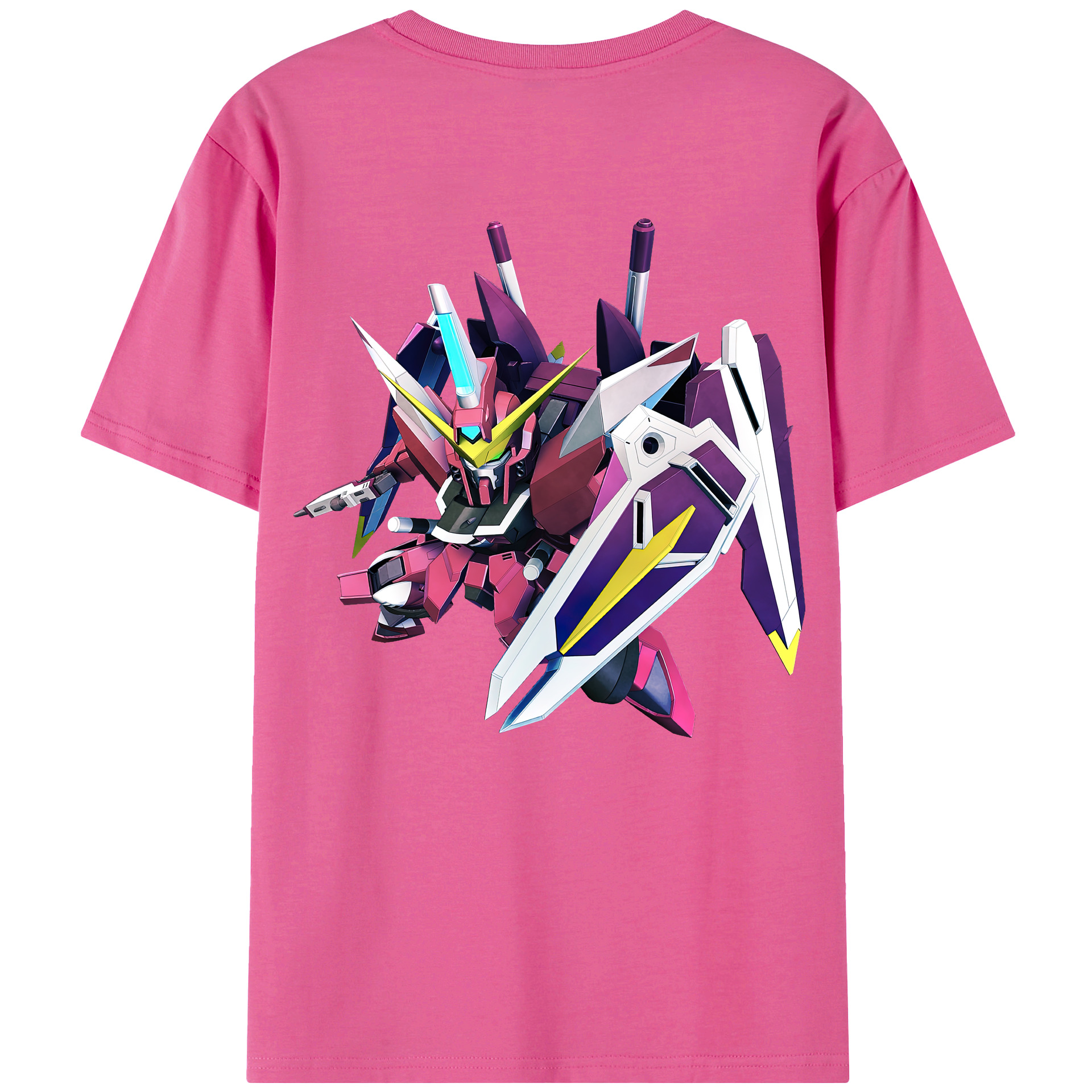 （画像用） 機動戦士ガンダム Mobile Suit Gundam レディース半袖Tシャツ(バックプリント)