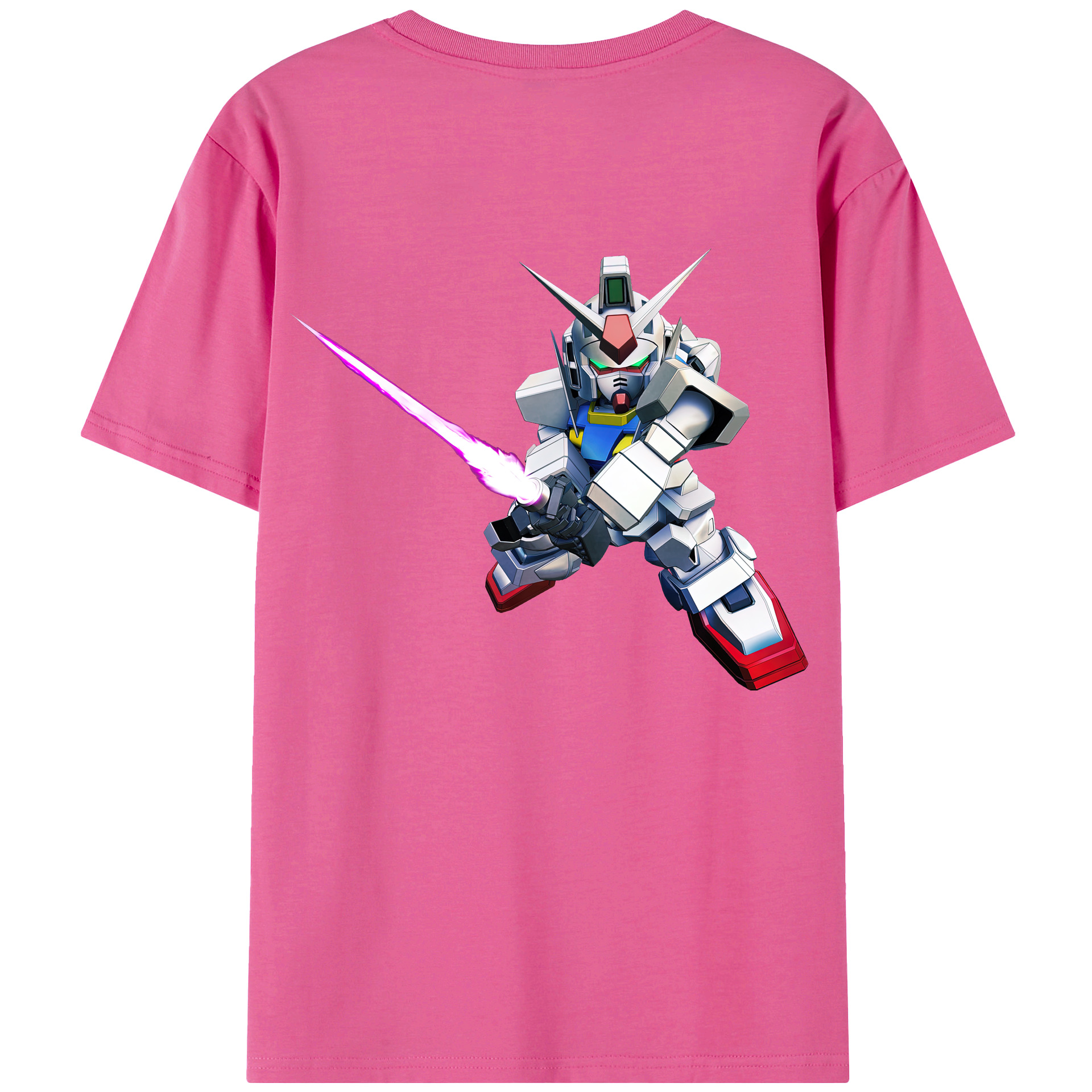 （画像用） 機動戦士ガンダム Mobile Suit Gundam レディース半袖Tシャツ(バックプリント)