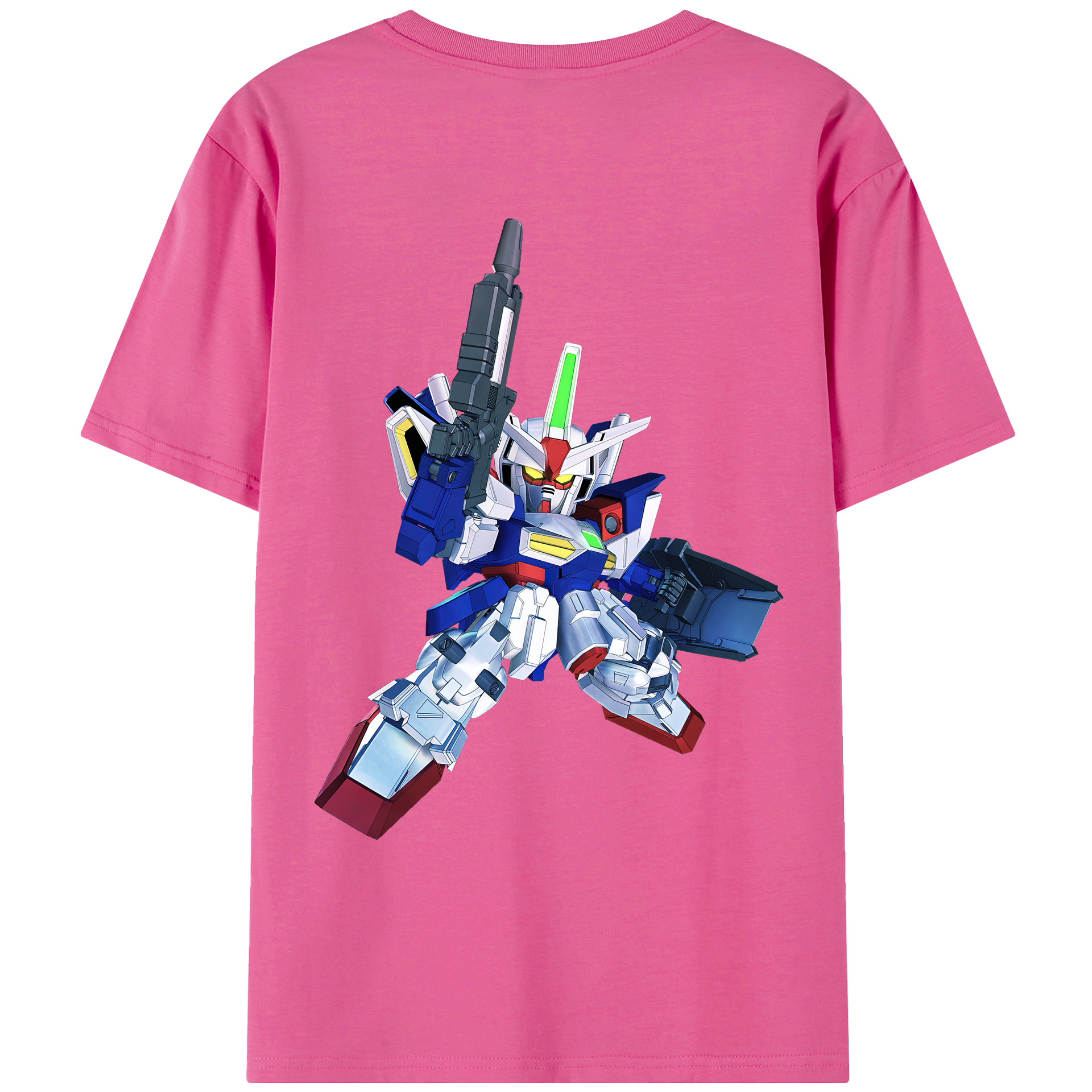 （画像用） 機動戦士ガンダム Mobile Suit Gundam レディース半袖Tシャツ(バックプリント)