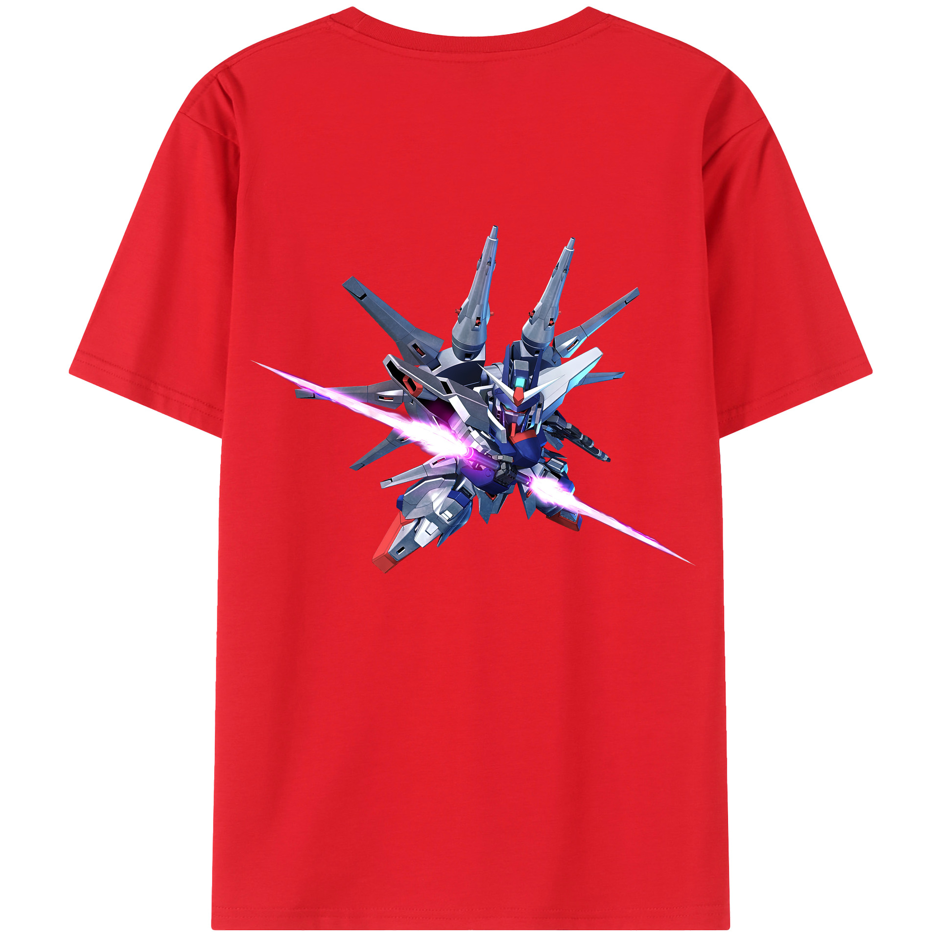 （画像用） 機動戦士ガンダム Mobile Suit Gundam レディース半袖Tシャツ(バックプリント)