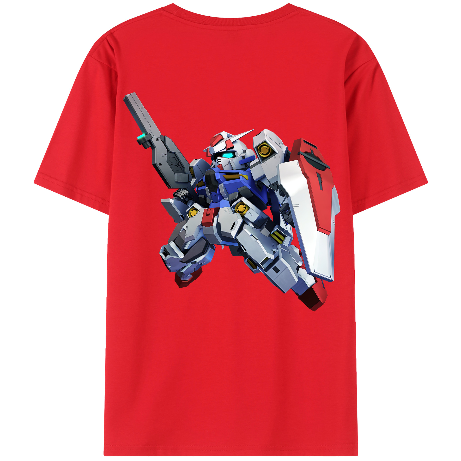 （画像用） 機動戦士ガンダム Mobile Suit Gundam レディース半袖Tシャツ(バックプリント)