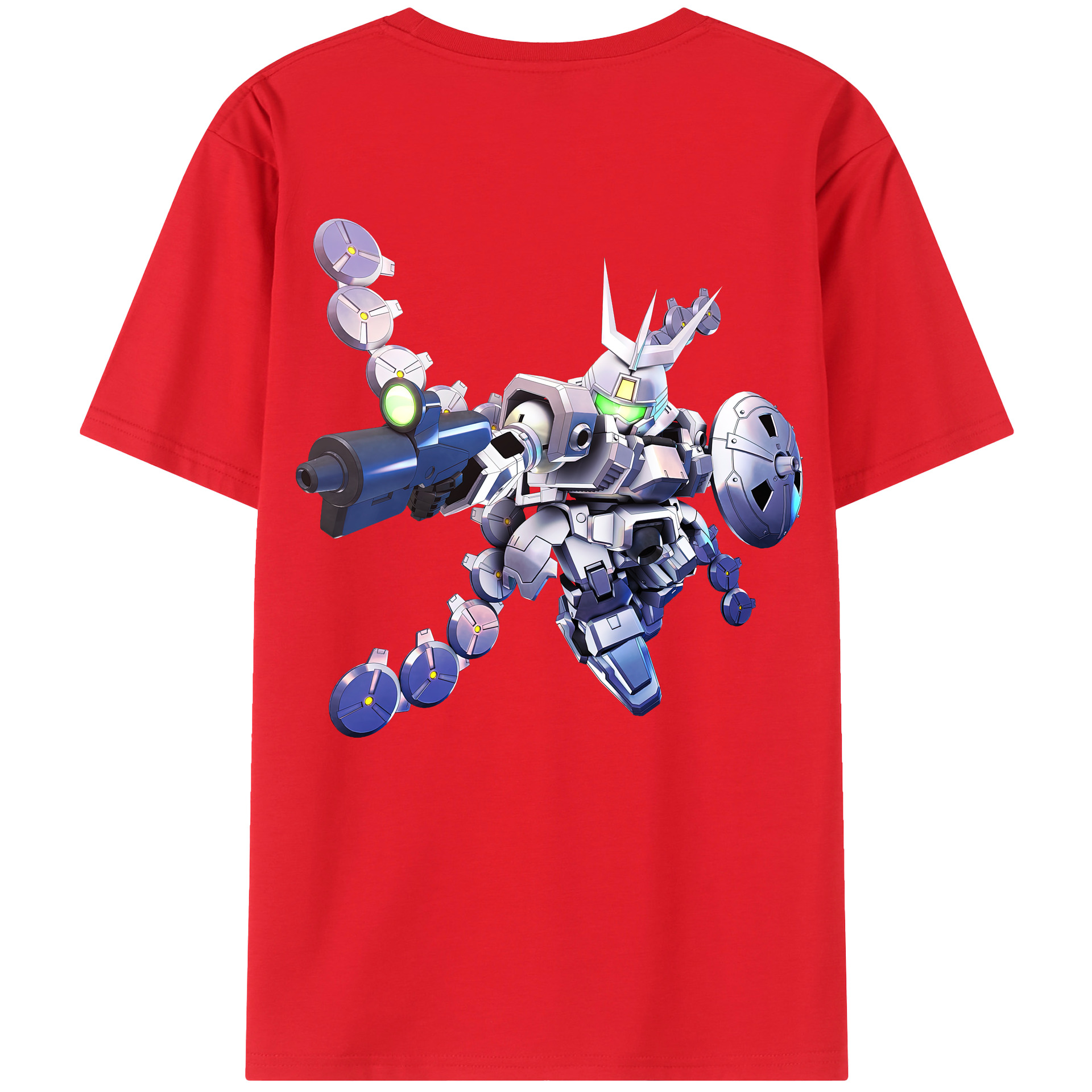 （画像用） 機動戦士ガンダム Mobile Suit Gundam レディース半袖Tシャツ(バックプリント)
