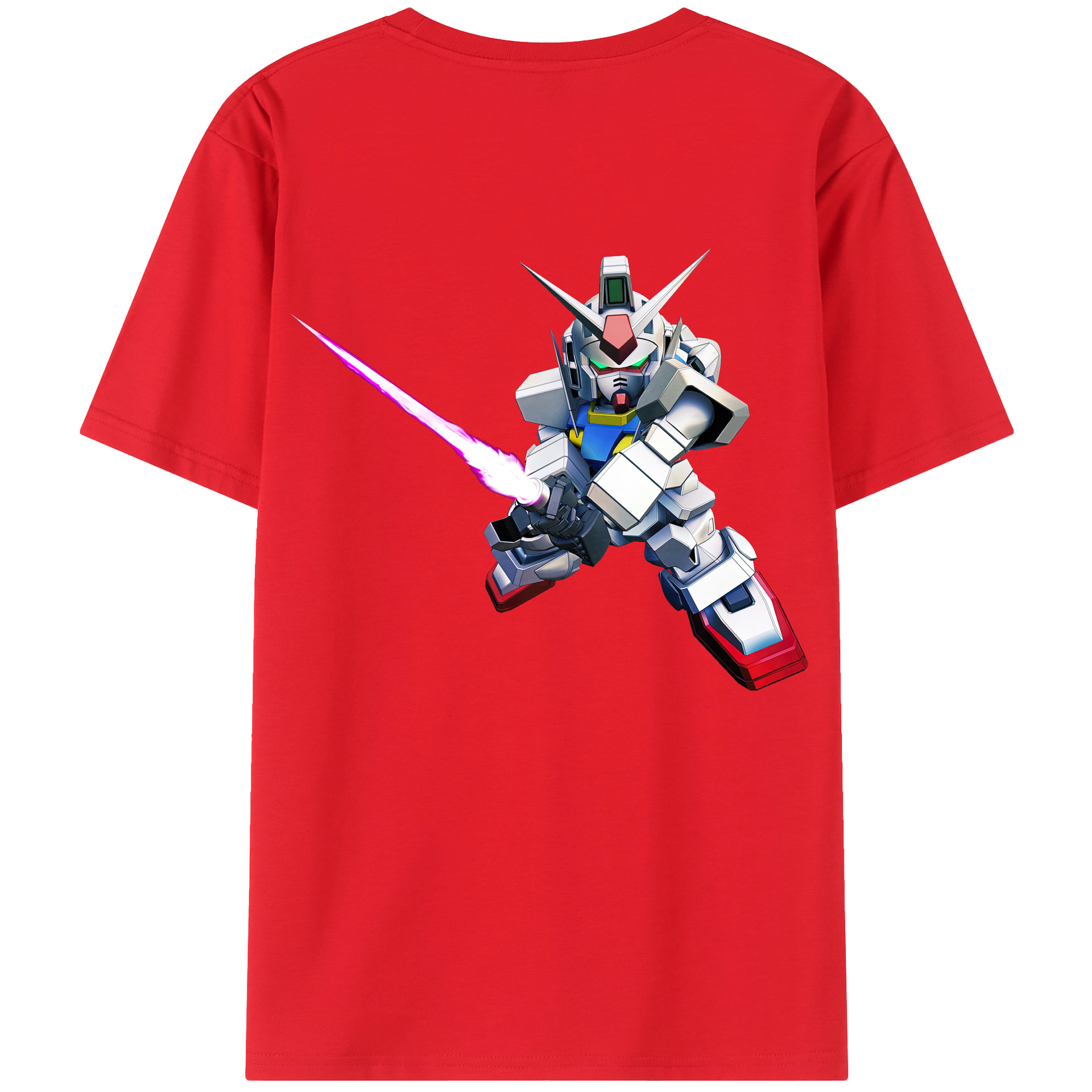 （画像用） 機動戦士ガンダム Mobile Suit Gundam レディース半袖Tシャツ(バックプリント)