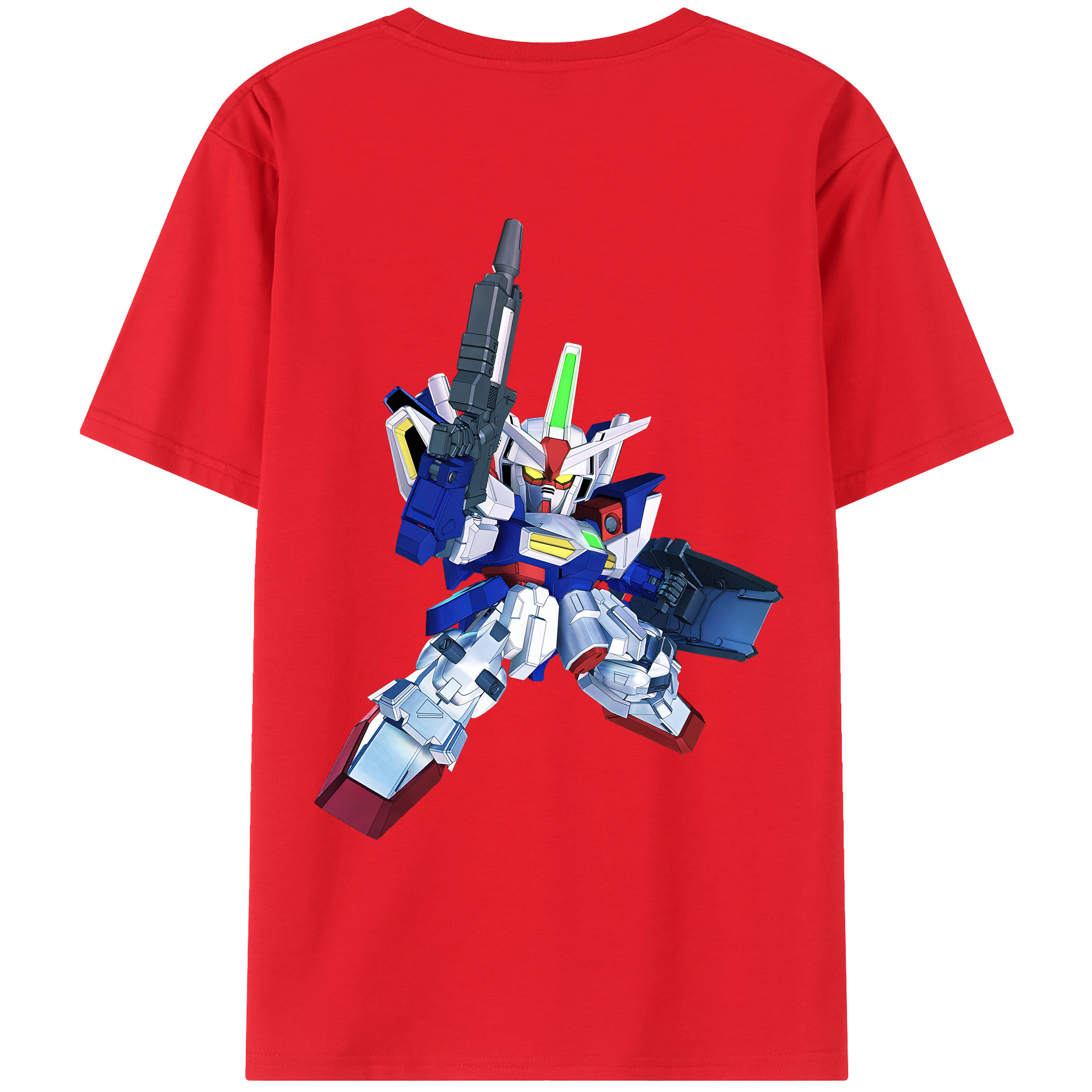 （画像用） 機動戦士ガンダム Mobile Suit Gundam レディース半袖Tシャツ(バックプリント)