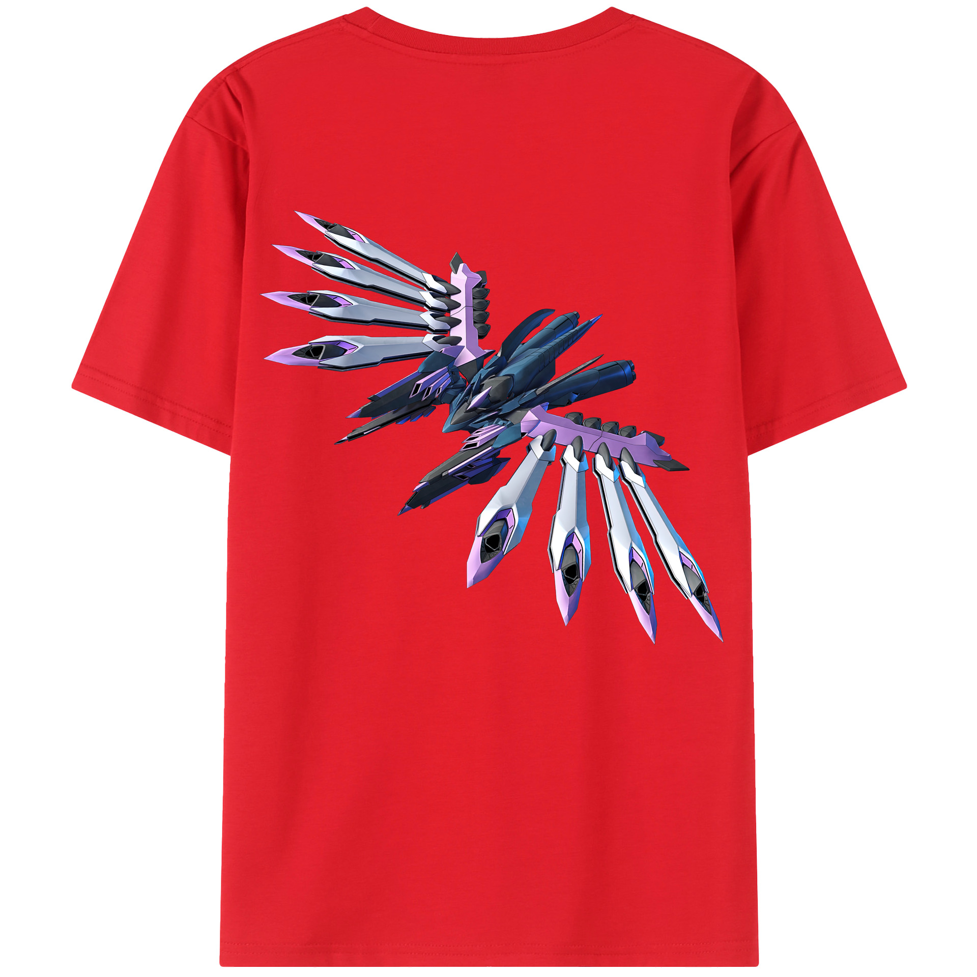 （画像用） 機動戦士ガンダム Mobile Suit Gundam レディース半袖Tシャツ(バックプリント)