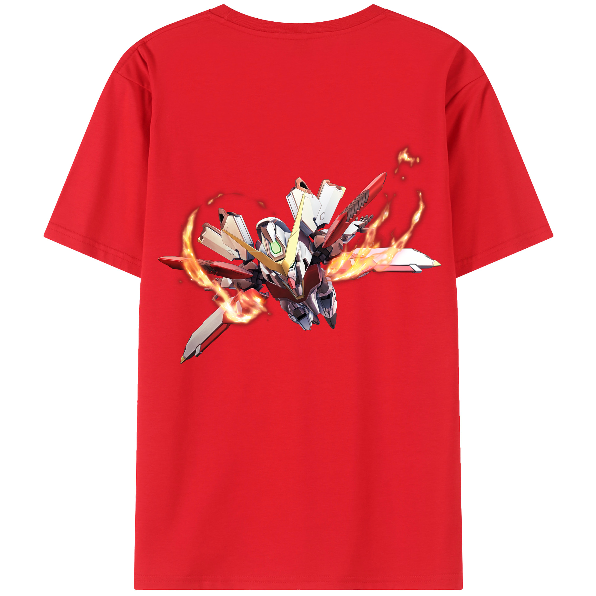 （画像用） 機動戦士ガンダム Mobile Suit Gundam レディース半袖Tシャツ(バックプリント)