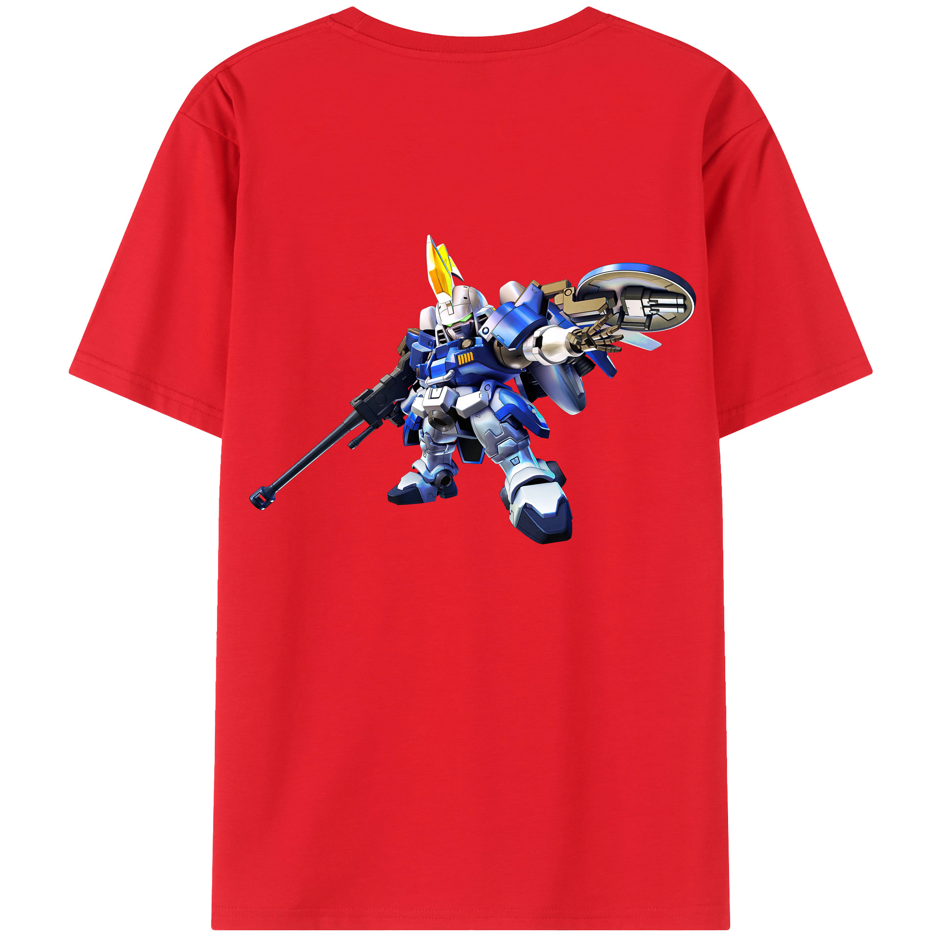 （画像用） 機動戦士ガンダム Mobile Suit Gundam レディース半袖Tシャツ(バックプリント)