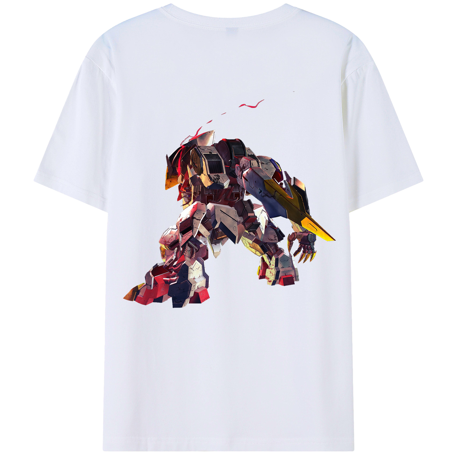 （画像用） 機動戦士ガンダム Mobile Suit Gundam レディース半袖Tシャツ(バックプリント)