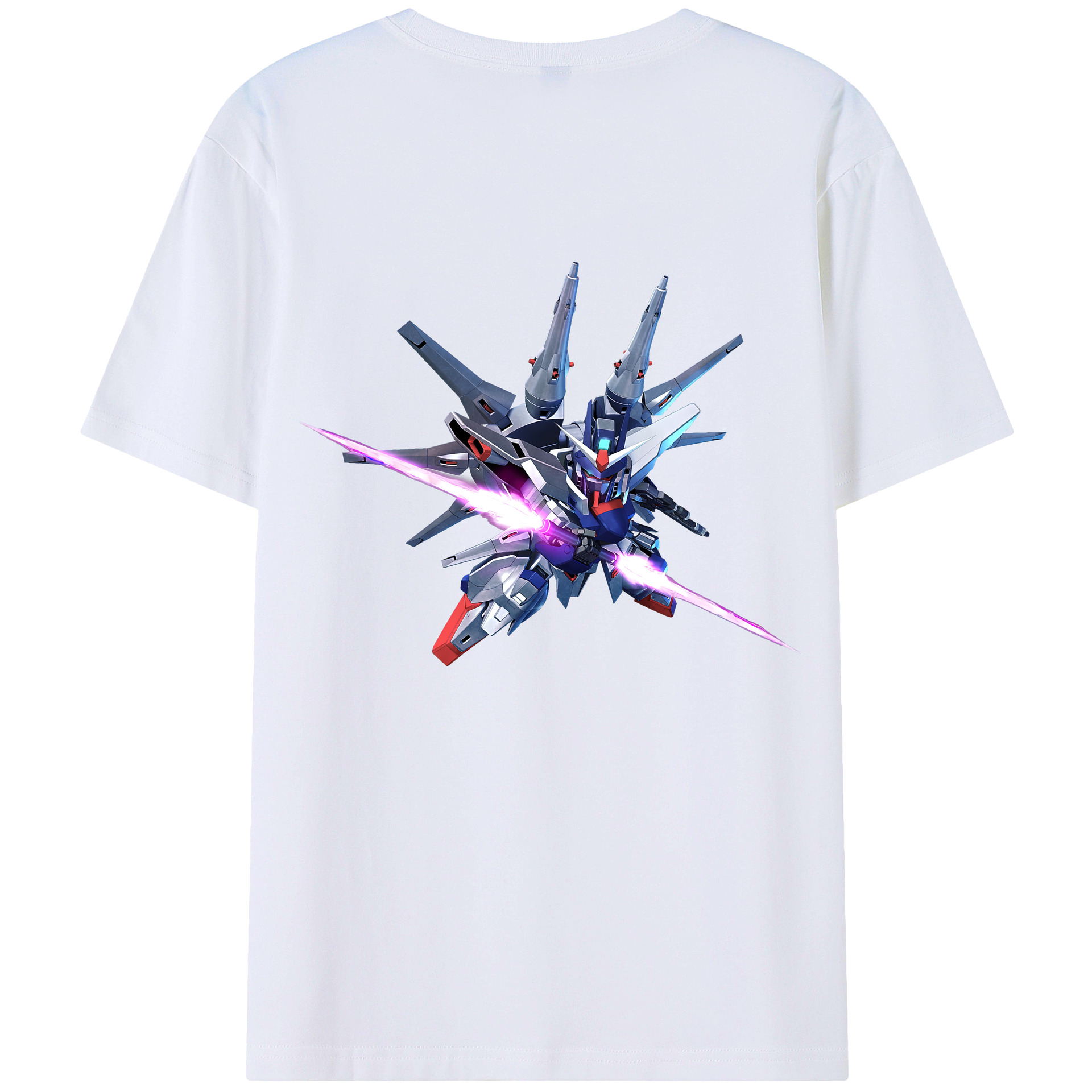 （画像用） 機動戦士ガンダム Mobile Suit Gundam レディース半袖Tシャツ(バックプリント)