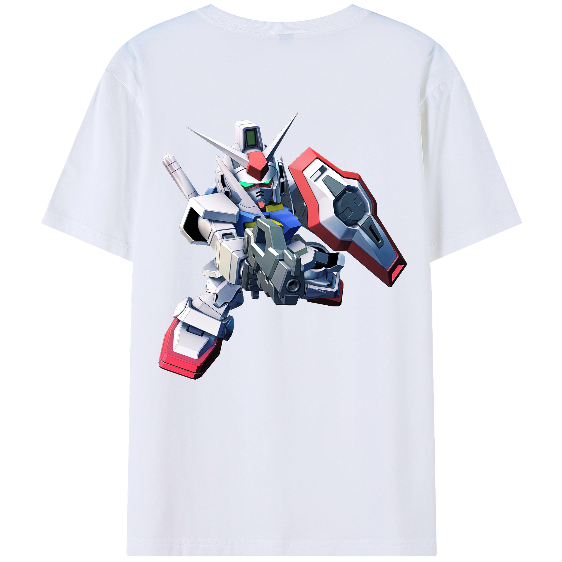 （画像用） 機動戦士ガンダム Mobile Suit Gundam レディース半袖Tシャツ(バックプリント)