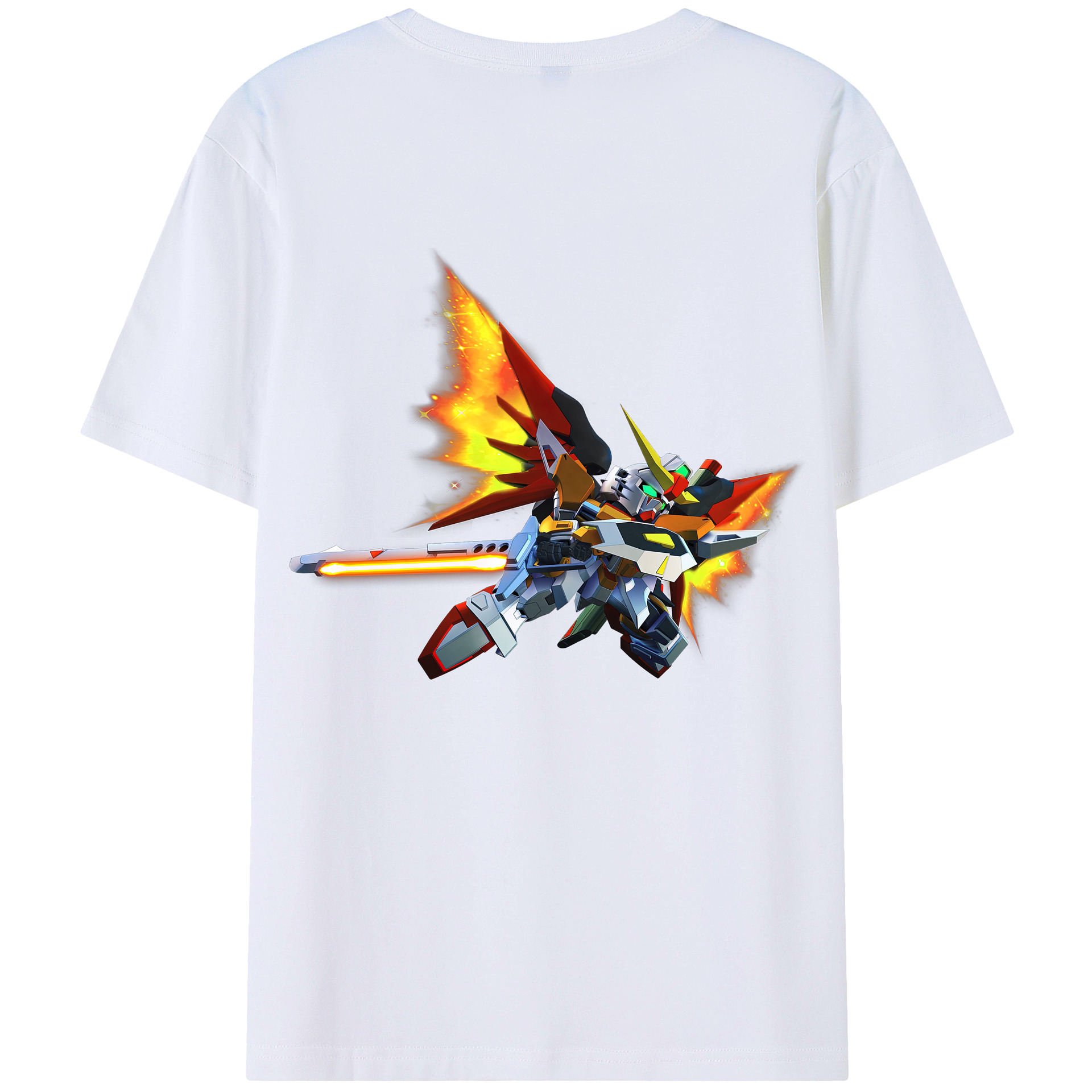 （画像用） 機動戦士ガンダム Mobile Suit Gundam レディース半袖Tシャツ(バックプリント)