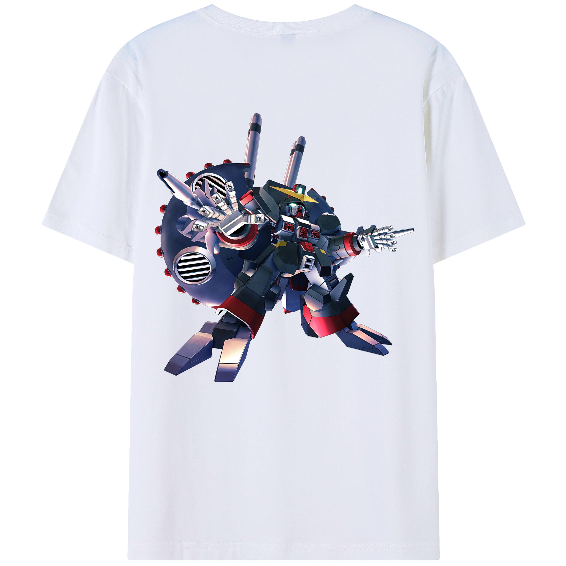 （画像用） 機動戦士ガンダム Mobile Suit Gundam レディース半袖Tシャツ(バックプリント)