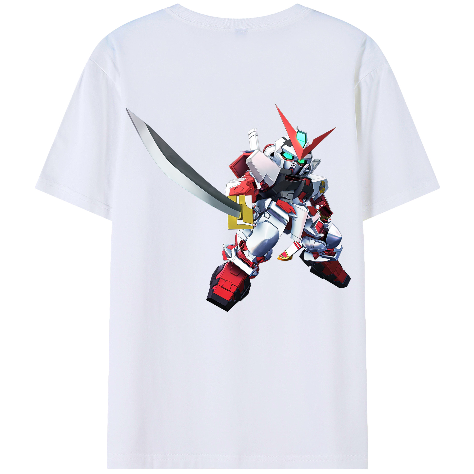 （画像用） 機動戦士ガンダム Mobile Suit Gundam レディース半袖Tシャツ(バックプリント)