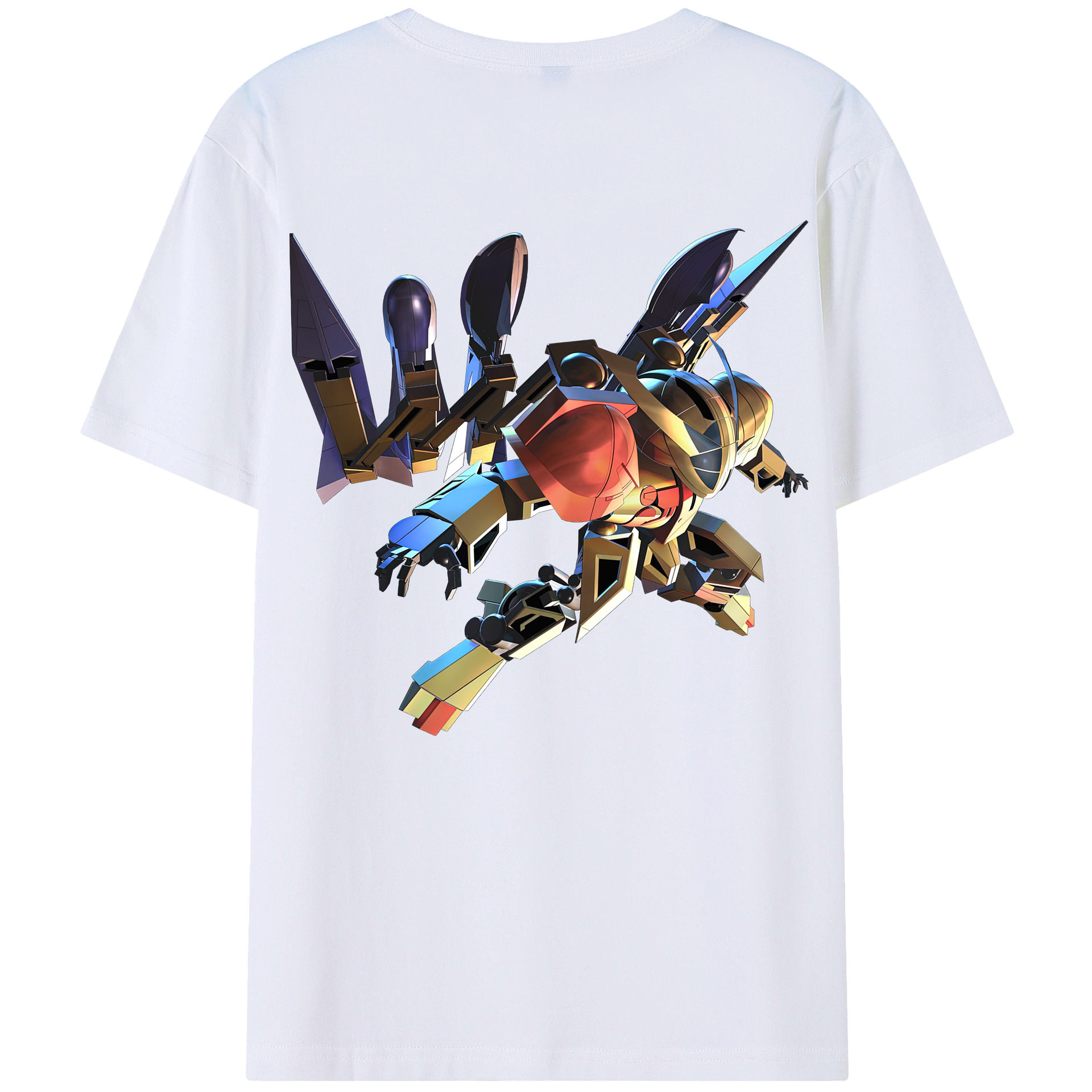 （画像用） 機動戦士ガンダム Mobile Suit Gundam レディース半袖Tシャツ(バックプリント)