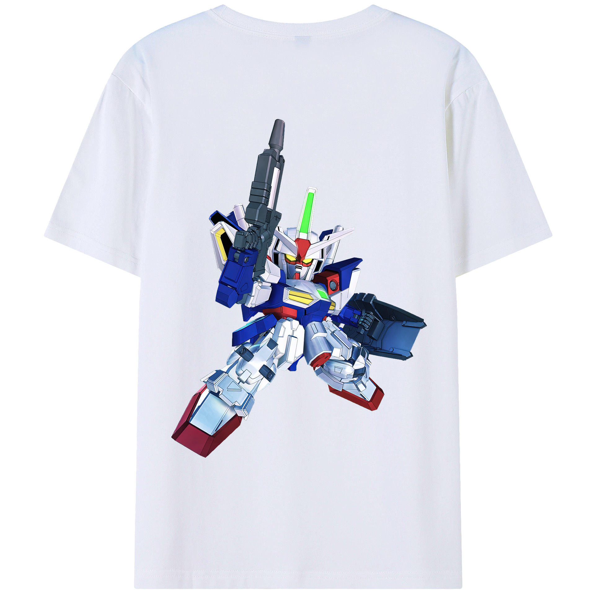 （画像用） 機動戦士ガンダム Mobile Suit Gundam レディース半袖Tシャツ(バックプリント)