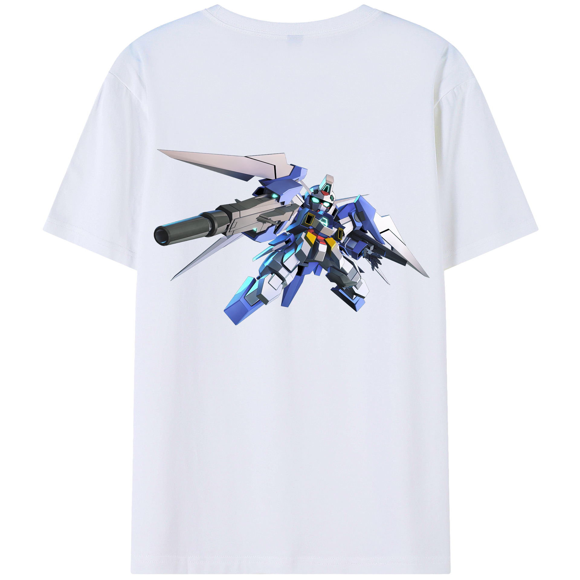 （画像用） 機動戦士ガンダム Mobile Suit Gundam レディース半袖Tシャツ(バックプリント)
