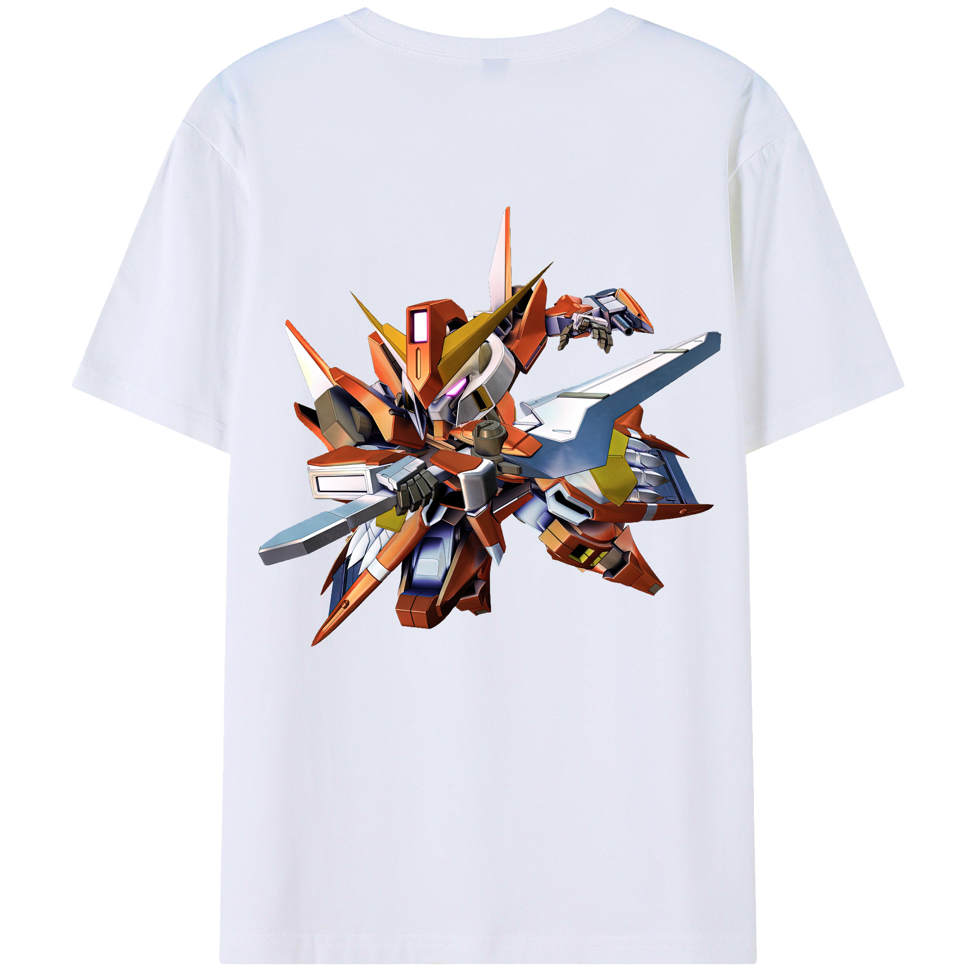 （画像用） 機動戦士ガンダム Mobile Suit Gundam レディース半袖Tシャツ(バックプリント)