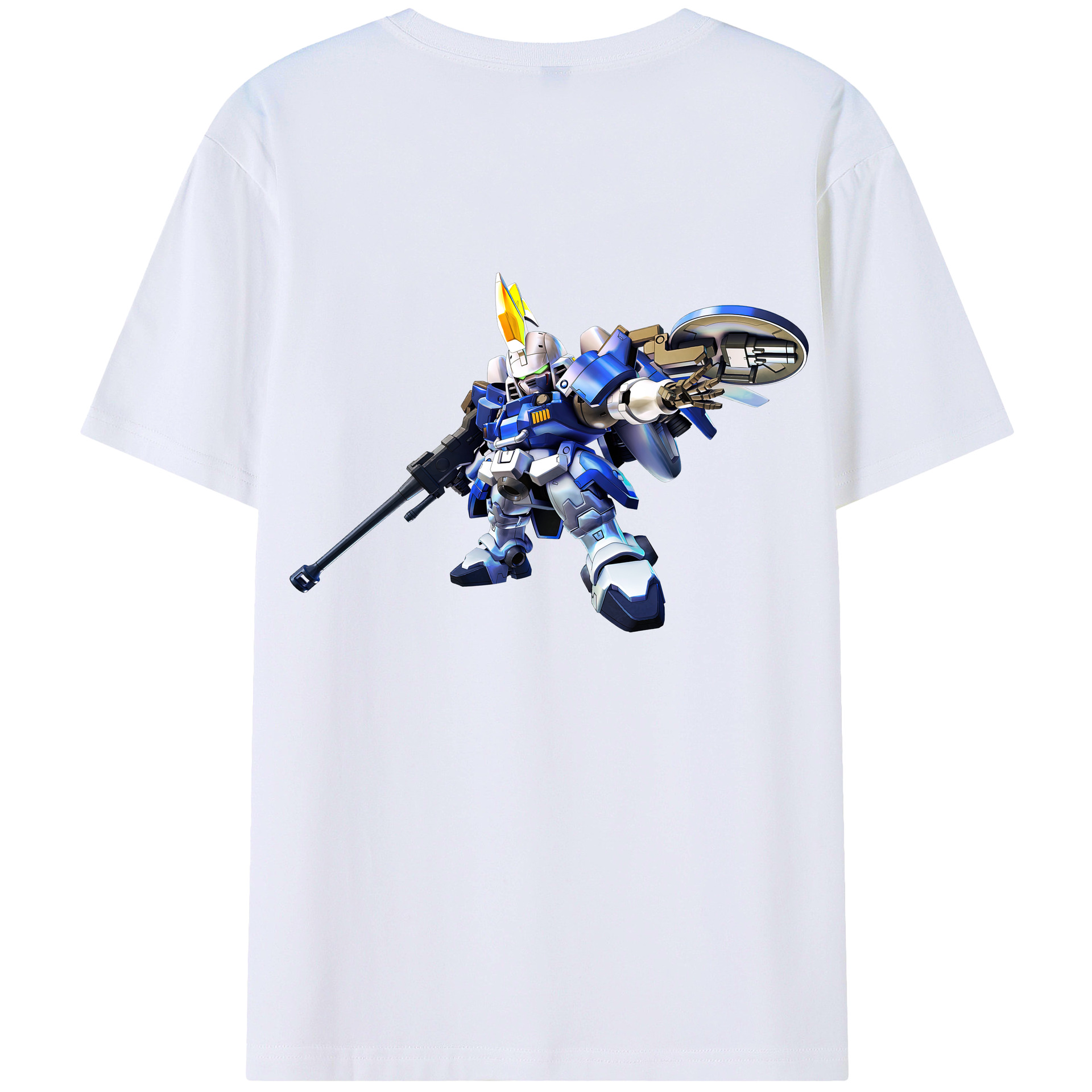 （画像用） 機動戦士ガンダム Mobile Suit Gundam レディース半袖Tシャツ(バックプリント)