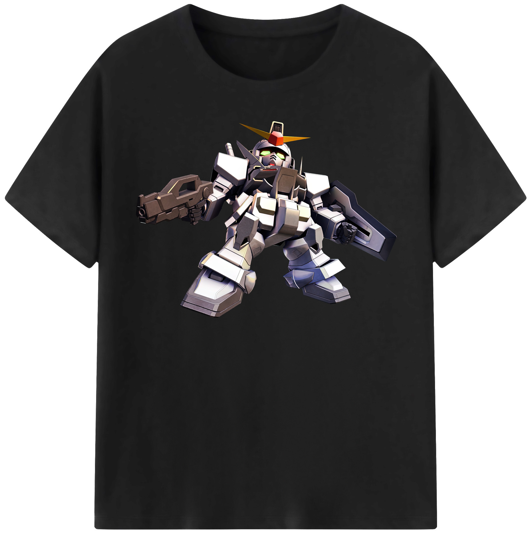 （画像用） 機動戦士ガンダム Mobile Suit Gundam レディースカジュアルプリントTシャツ（綿100％）
