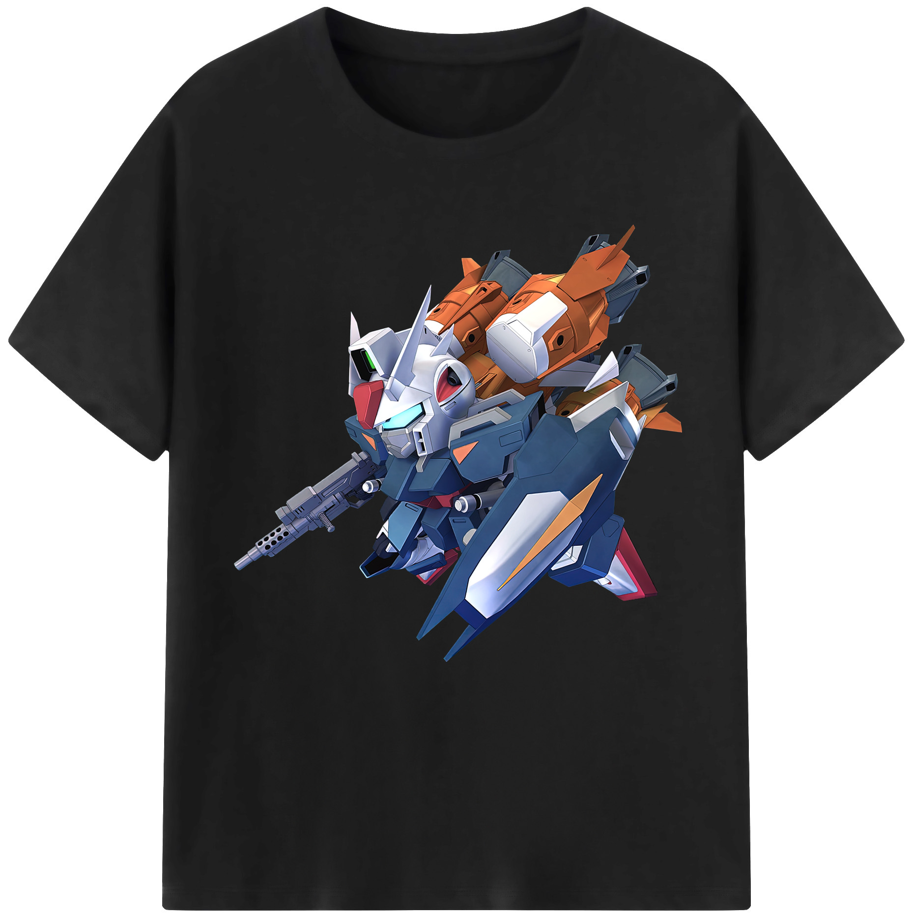 （画像用） 機動戦士ガンダム Mobile Suit Gundam レディースカジュアルプリントTシャツ（綿100％）