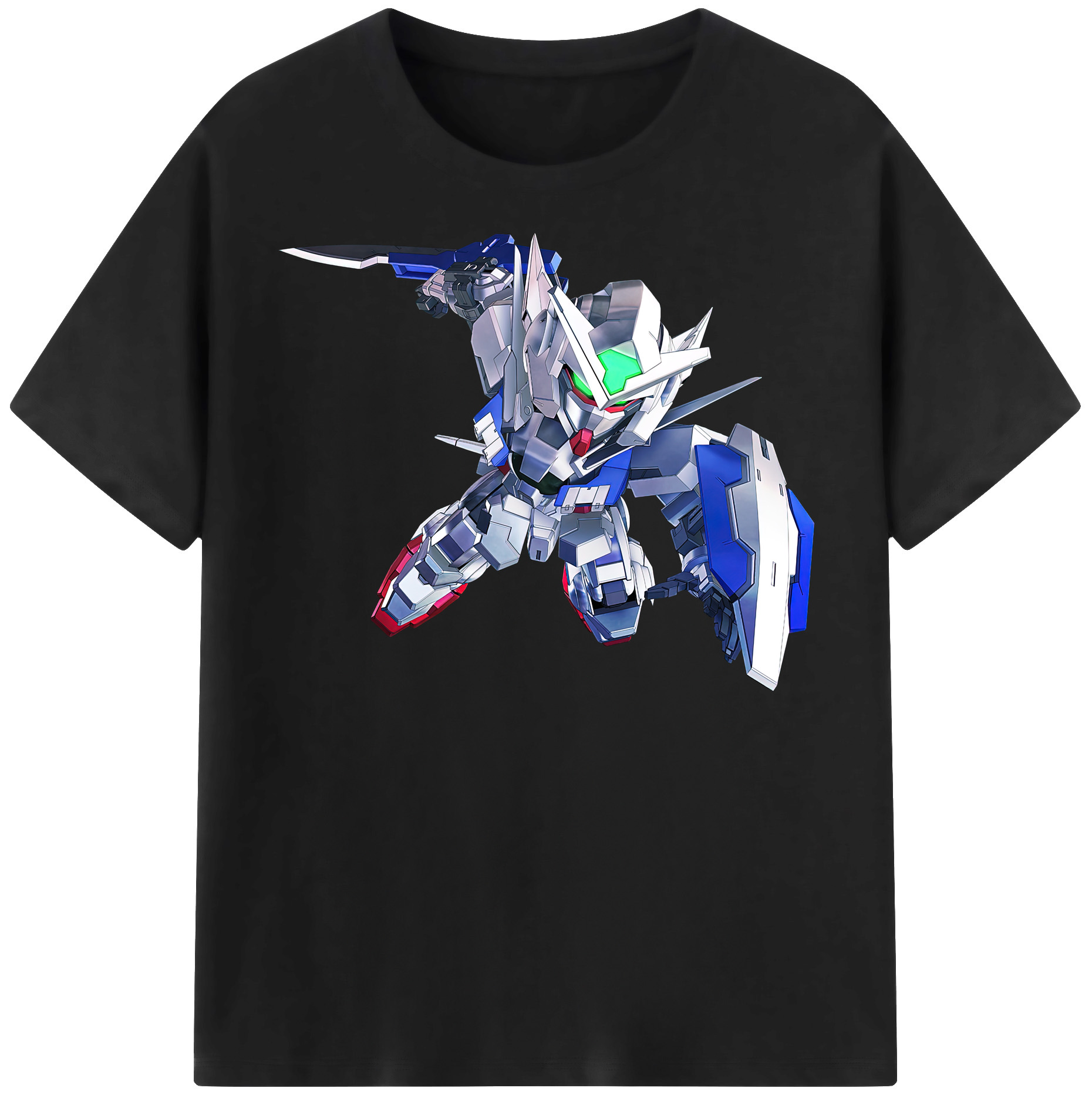 （画像用） 機動戦士ガンダム Mobile Suit Gundam レディースカジュアルプリントTシャツ（綿100％）