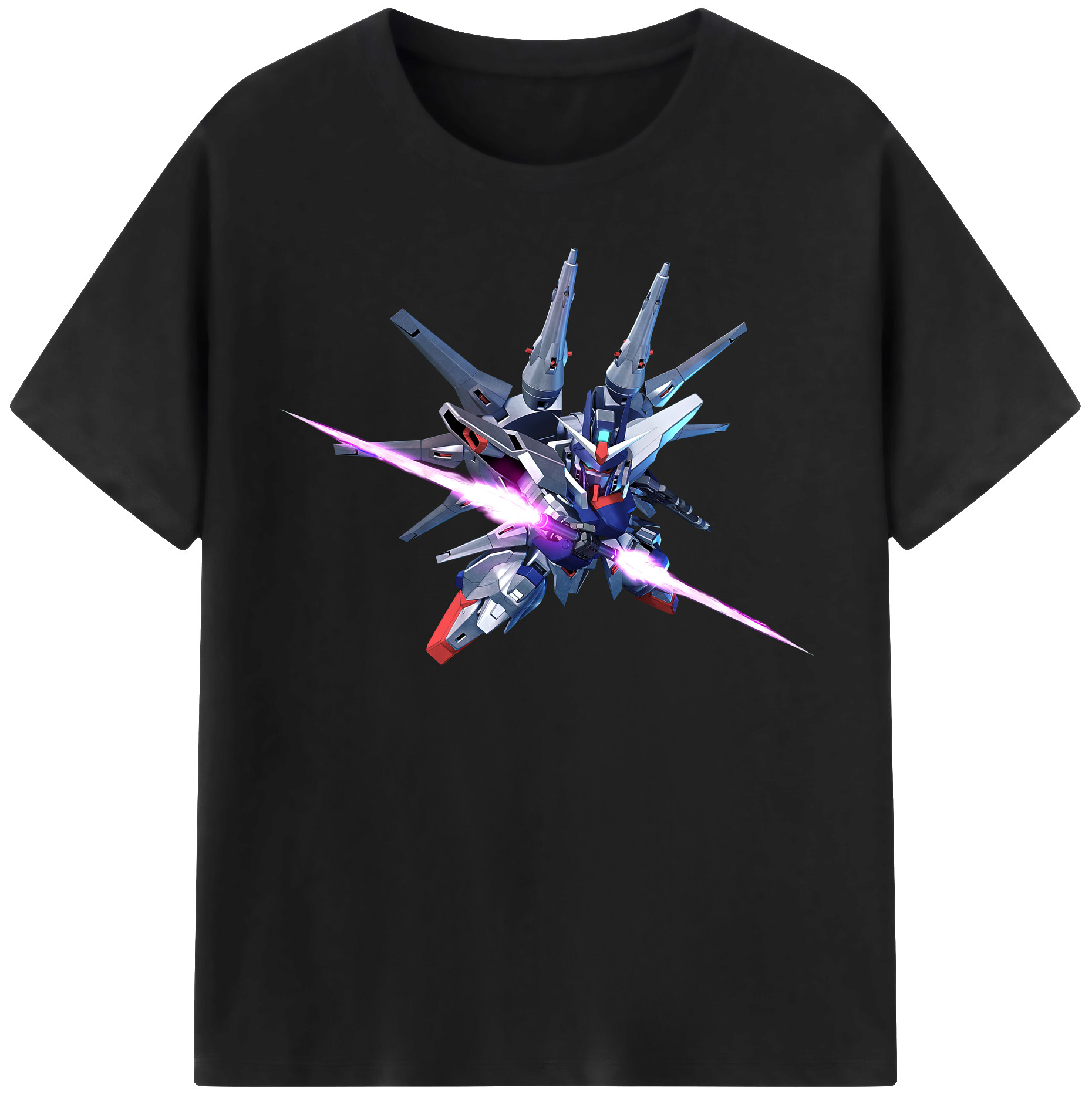 （画像用） 機動戦士ガンダム Mobile Suit Gundam レディースカジュアルプリントTシャツ（綿100％）