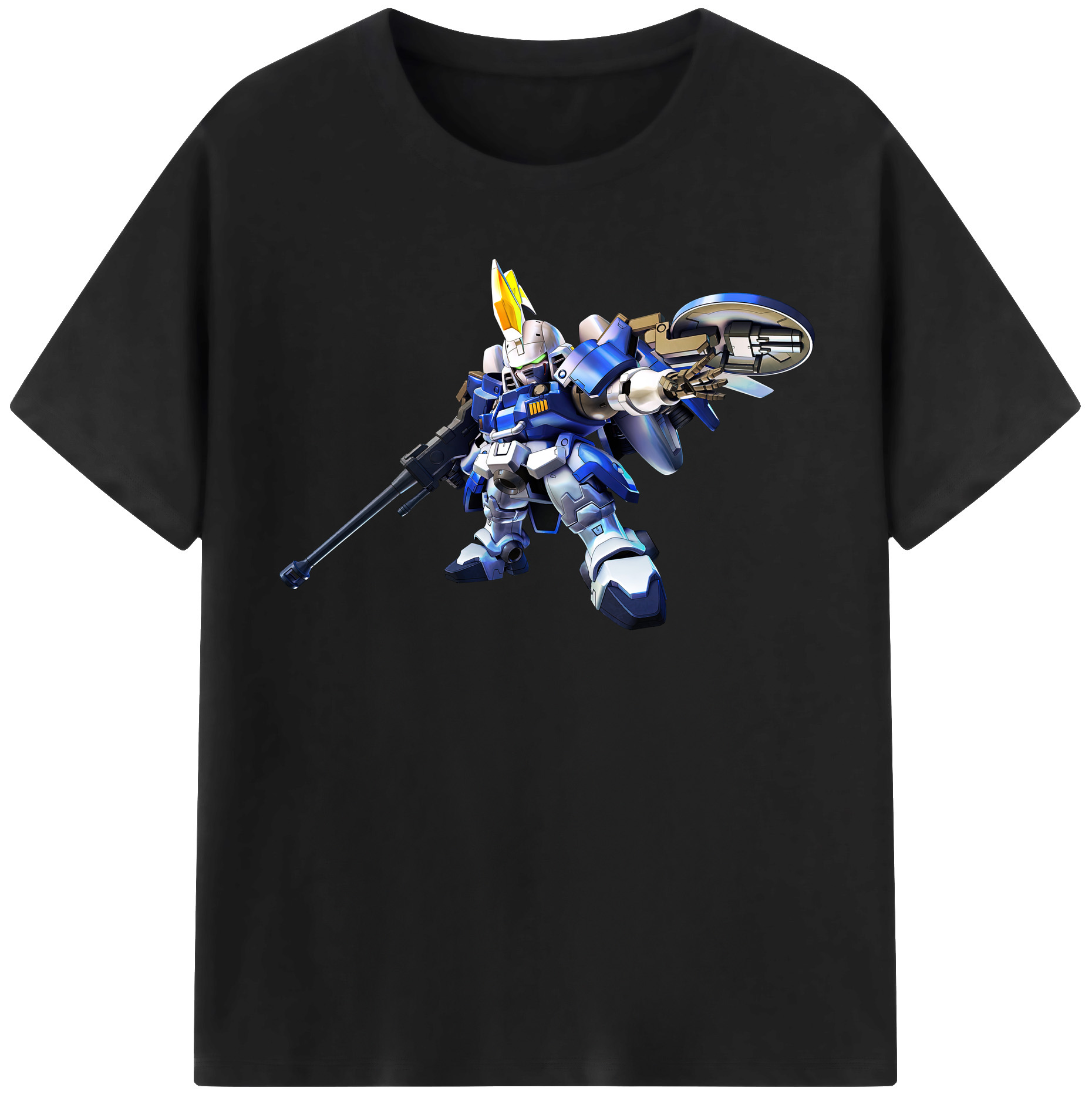 （画像用） 機動戦士ガンダム Mobile Suit Gundam レディースカジュアルプリントTシャツ（綿100％）