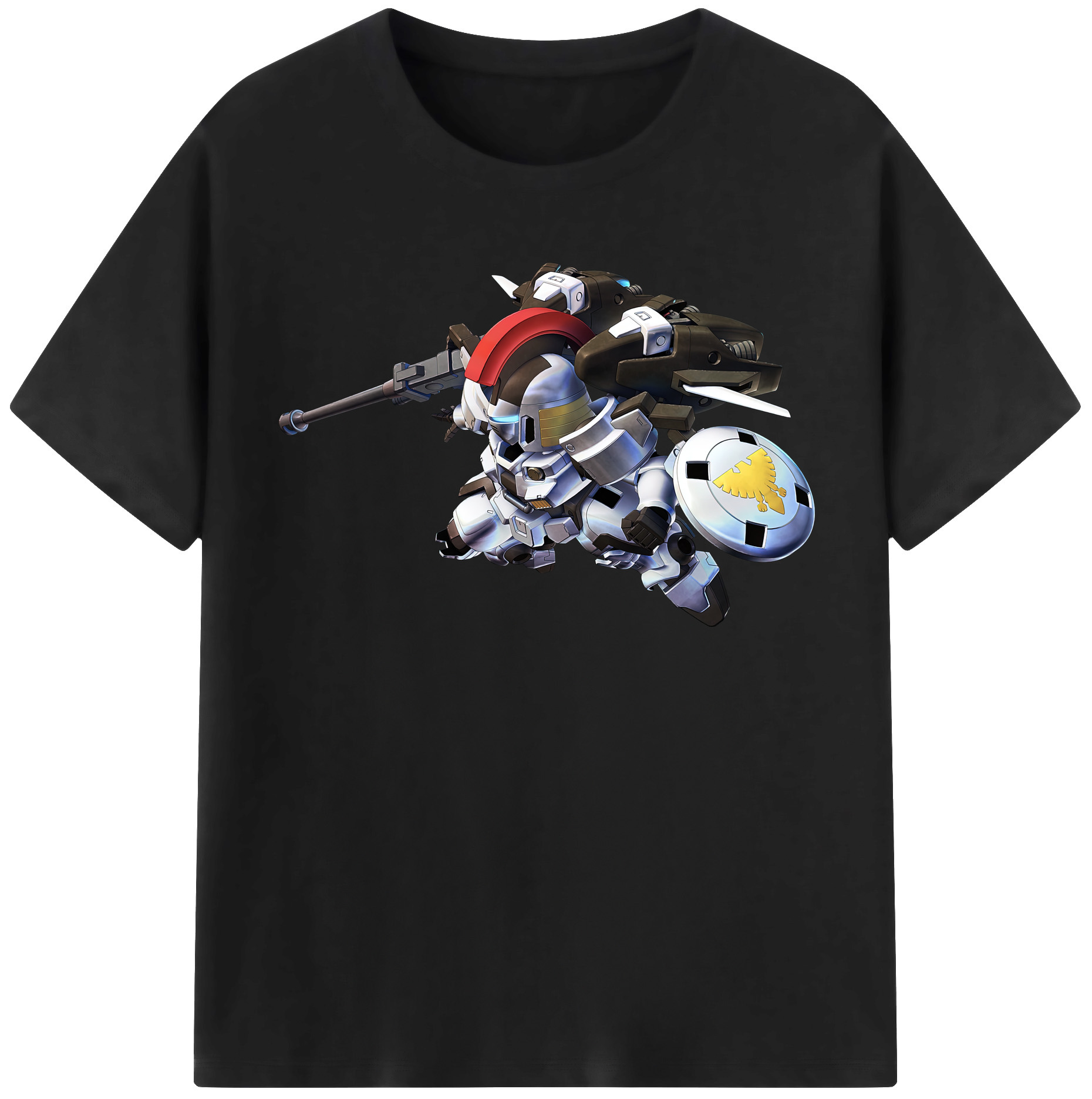 （画像用） 機動戦士ガンダム Mobile Suit Gundam レディースカジュアルプリントTシャツ（綿100％）