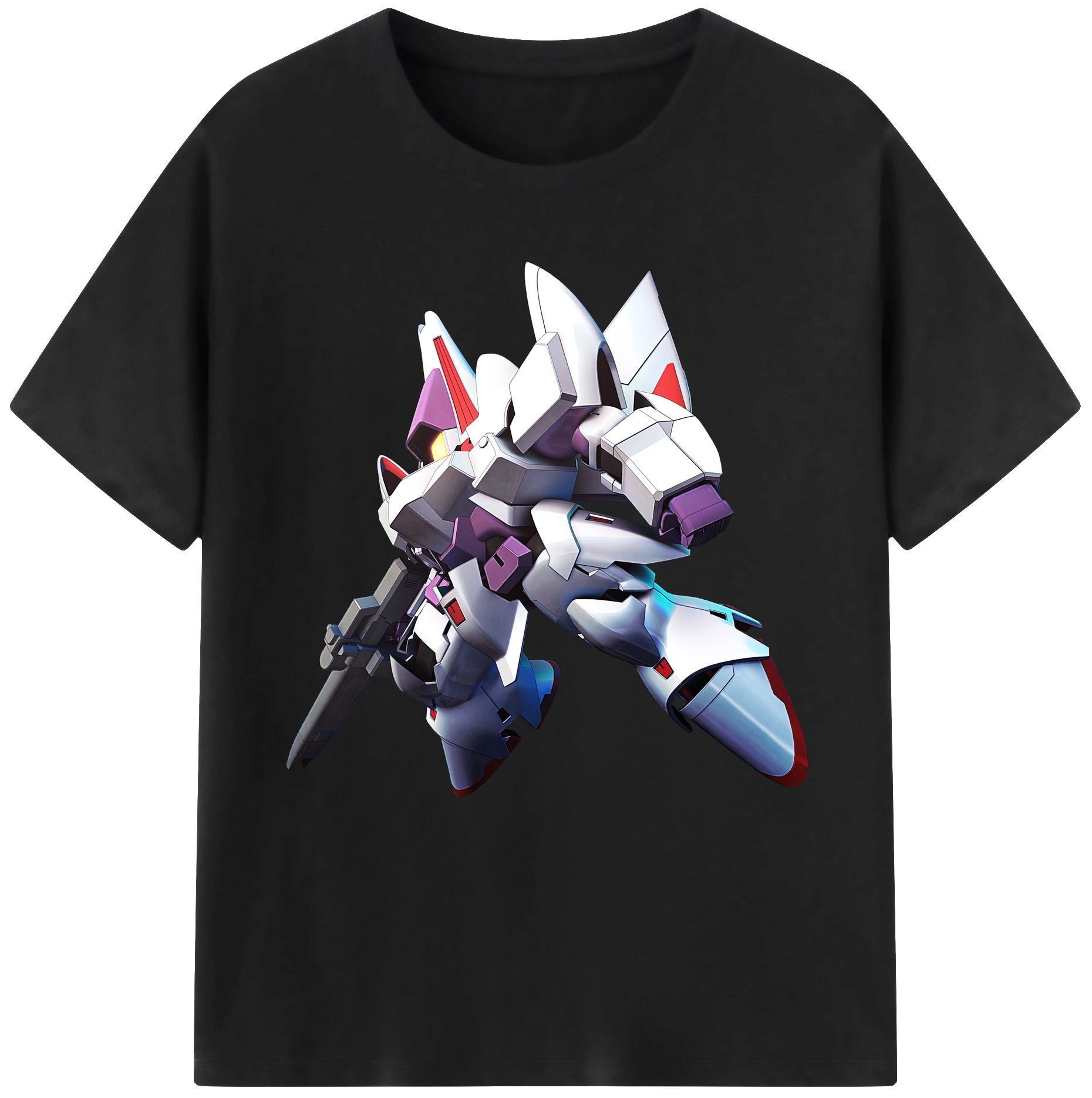 （画像用） 機動戦士ガンダム Mobile Suit Gundam レディースカジュアルプリントTシャツ（綿100％）