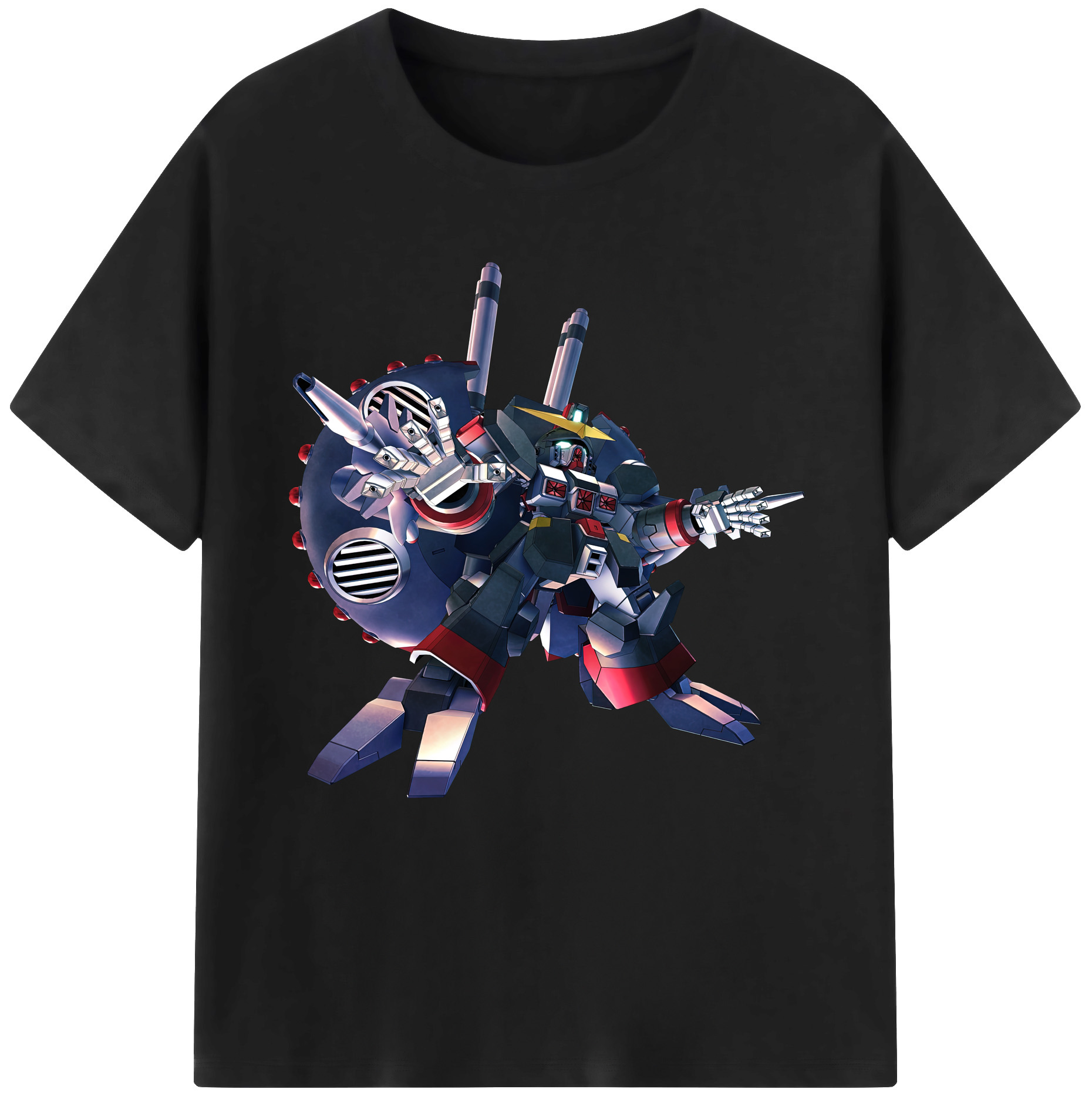（画像用） 機動戦士ガンダム Mobile Suit Gundam レディースカジュアルプリントTシャツ（綿100％）
