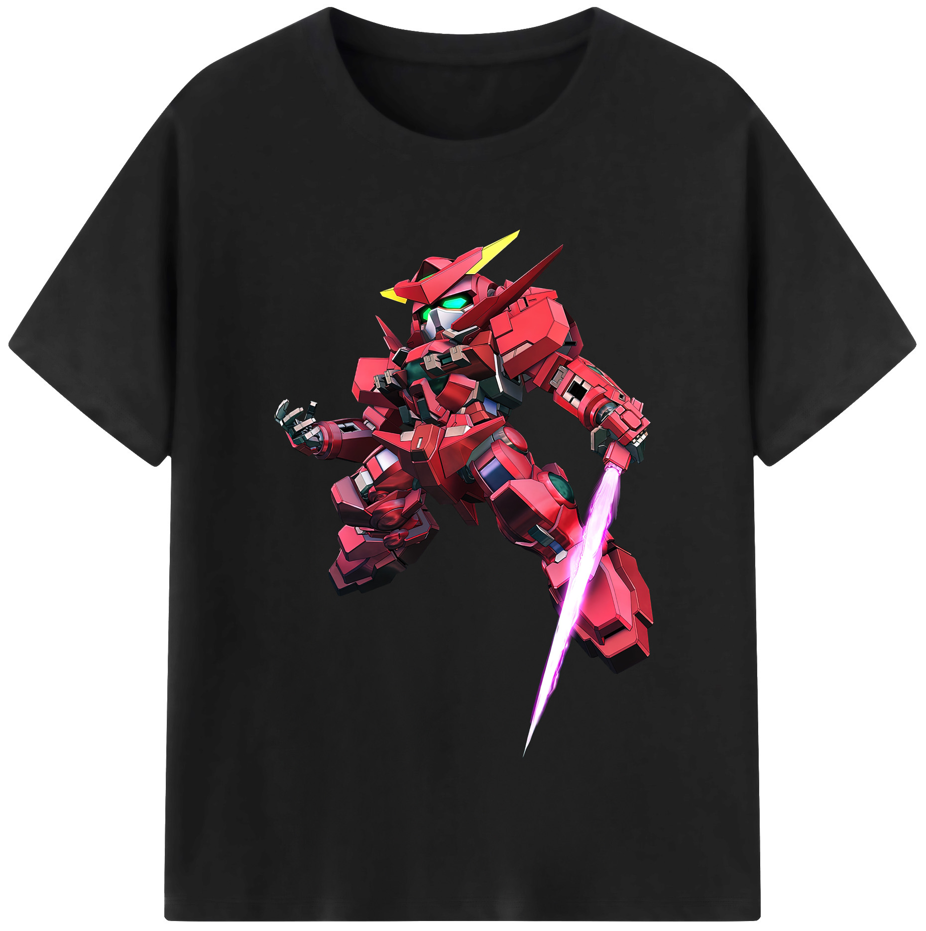 （画像用） 機動戦士ガンダム Mobile Suit Gundam レディースカジュアルプリントTシャツ（綿100％）