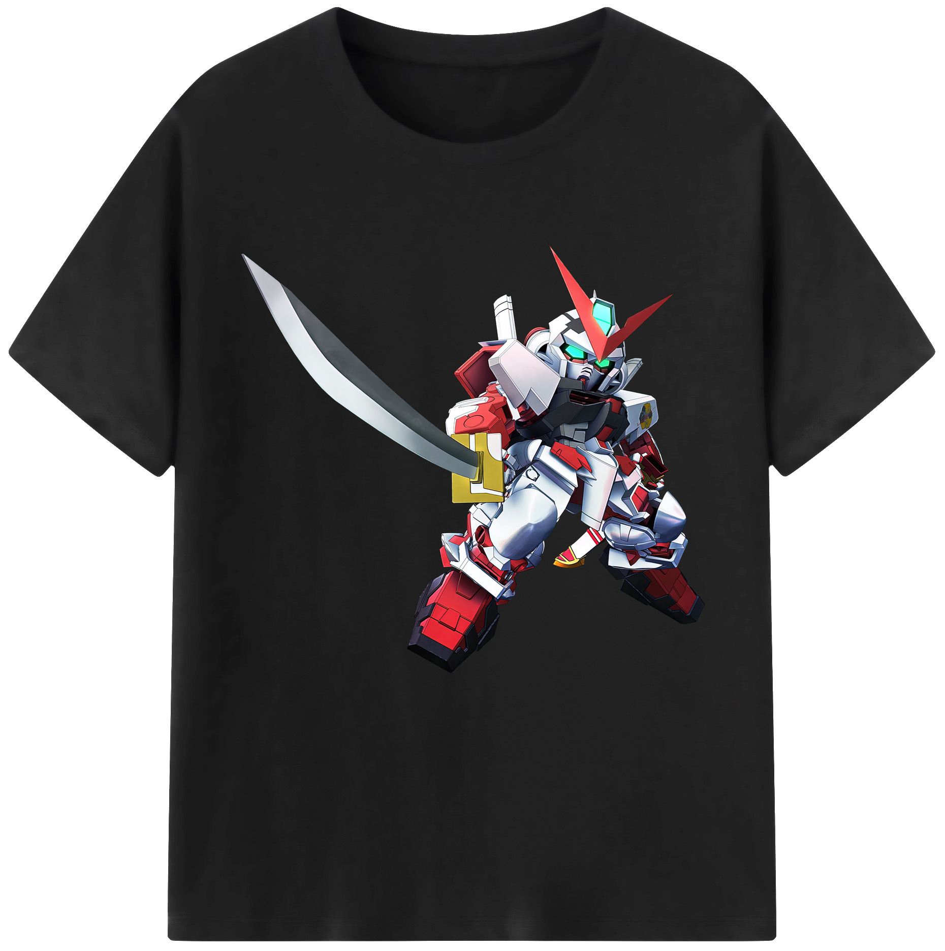 （画像用） 機動戦士ガンダム Mobile Suit Gundam レディースカジュアルプリントTシャツ（綿100％）