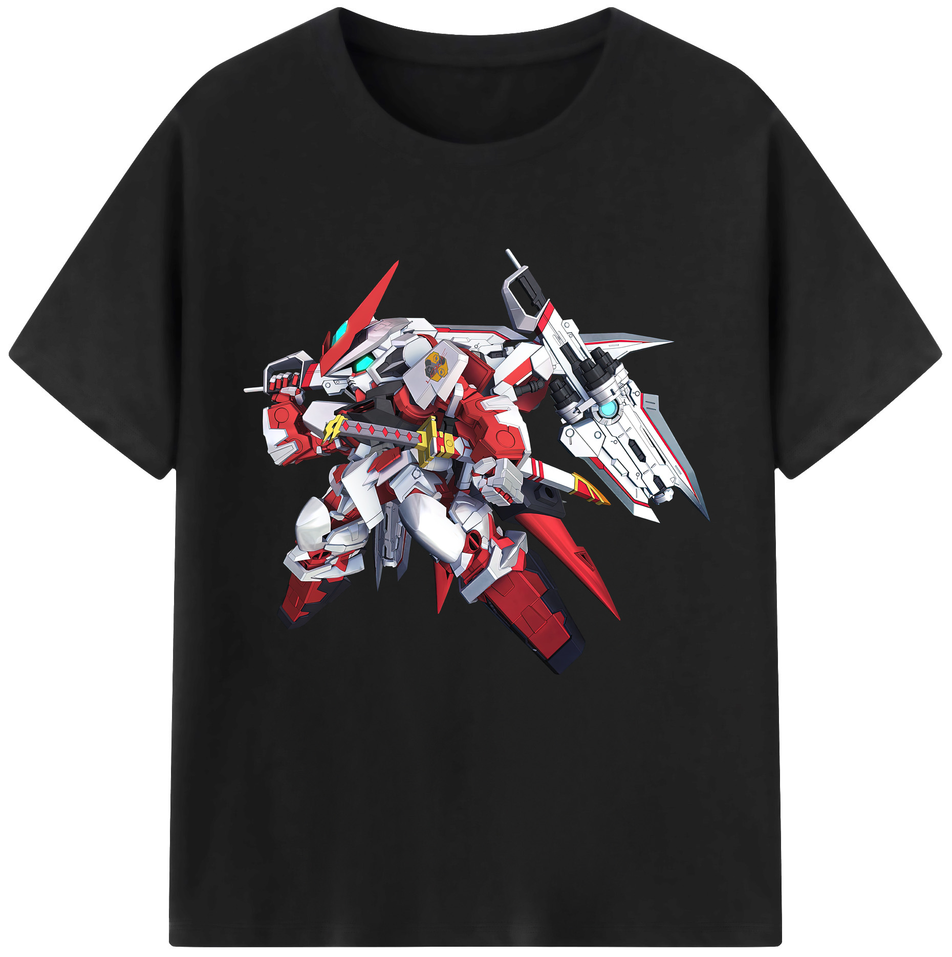 （画像用） 機動戦士ガンダム Mobile Suit Gundam レディースカジュアルプリントTシャツ（綿100％）