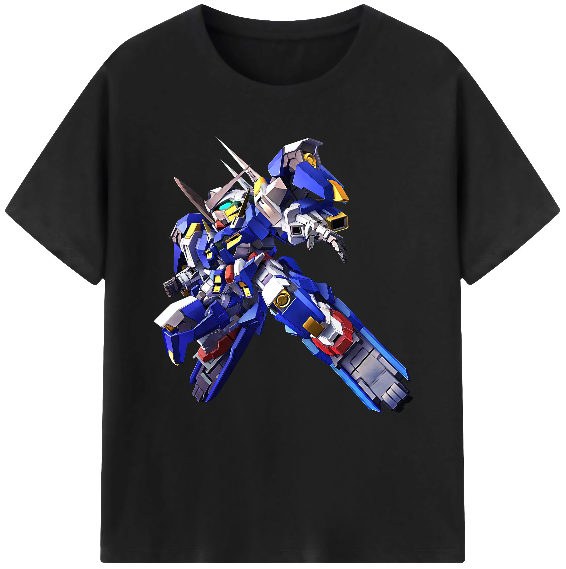 （画像用） 機動戦士ガンダム Mobile Suit Gundam レディースカジュアルプリントTシャツ（綿100％）