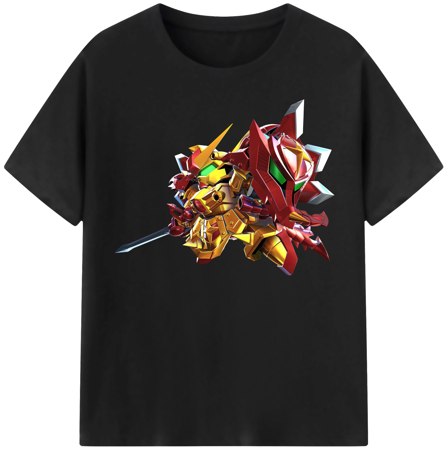 （画像用） 機動戦士ガンダム Mobile Suit Gundam レディースカジュアルプリントTシャツ（綿100％）