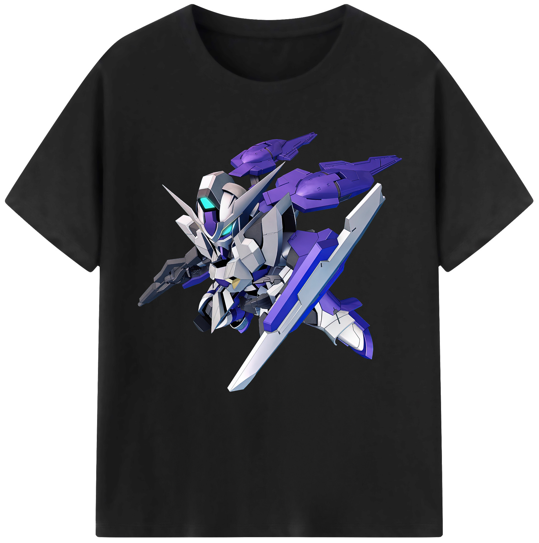（画像用） 機動戦士ガンダム Mobile Suit Gundam レディースカジュアルプリントTシャツ（綿100％）