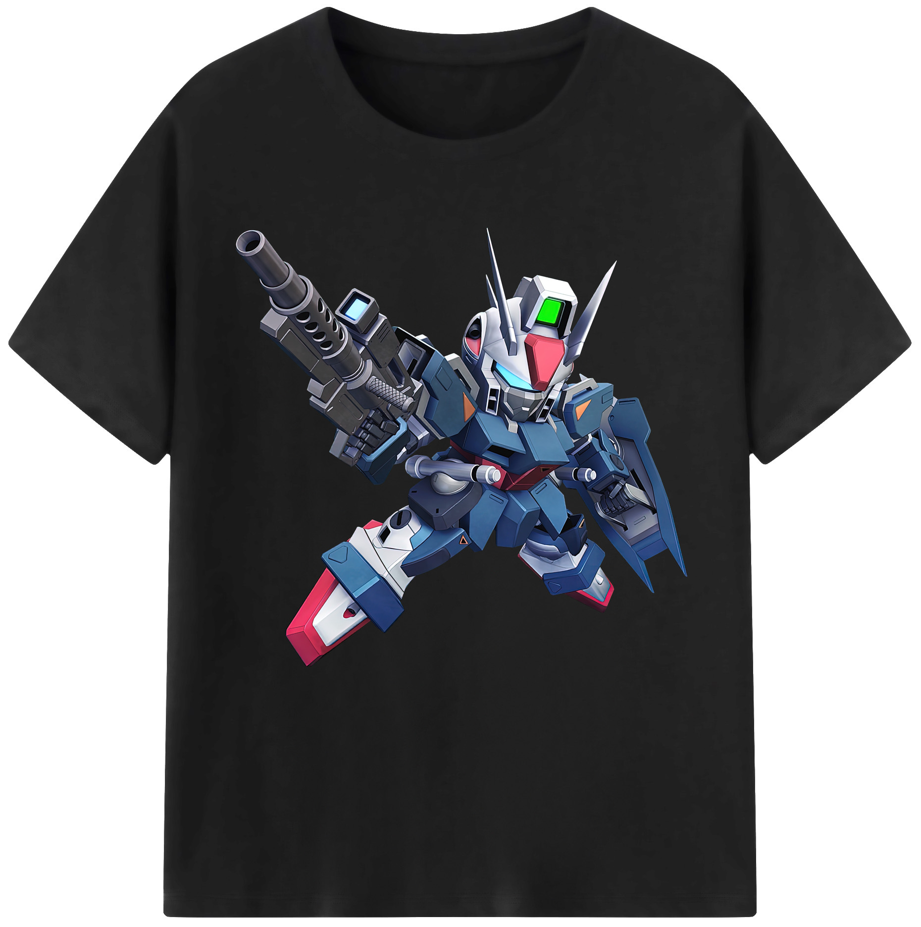 （画像用） 機動戦士ガンダム Mobile Suit Gundam レディースカジュアルプリントTシャツ（綿100％）