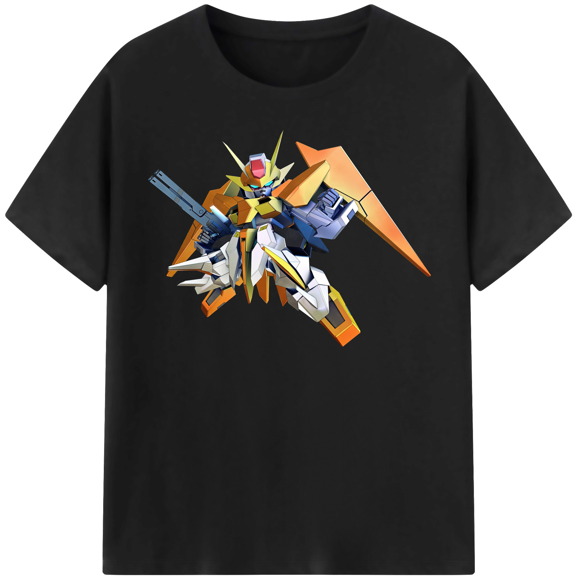 （画像用） 機動戦士ガンダム Mobile Suit Gundam レディースカジュアルプリントTシャツ（綿100％）