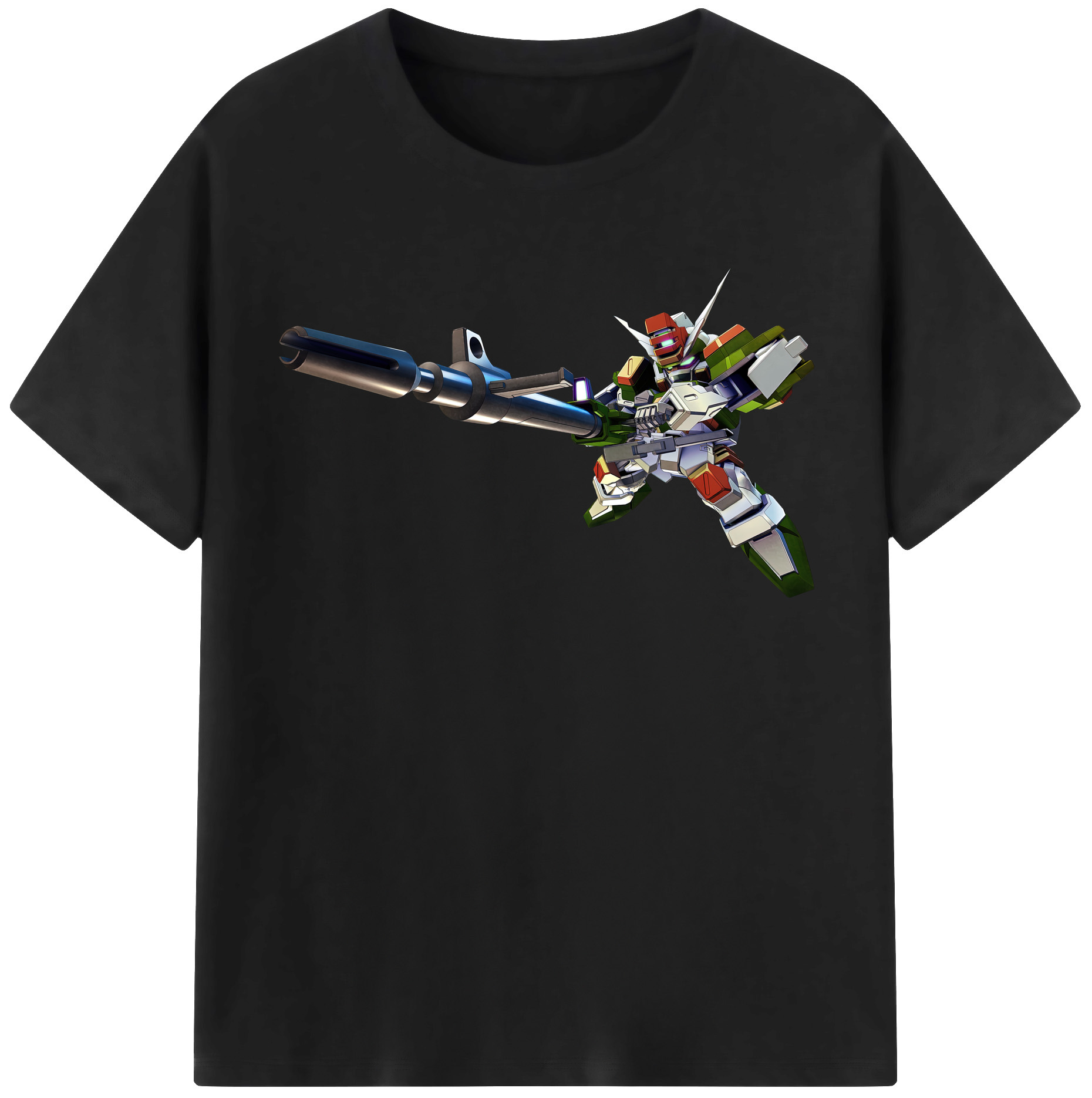 （画像用） 機動戦士ガンダム Mobile Suit Gundam レディースカジュアルプリントTシャツ（綿100％）