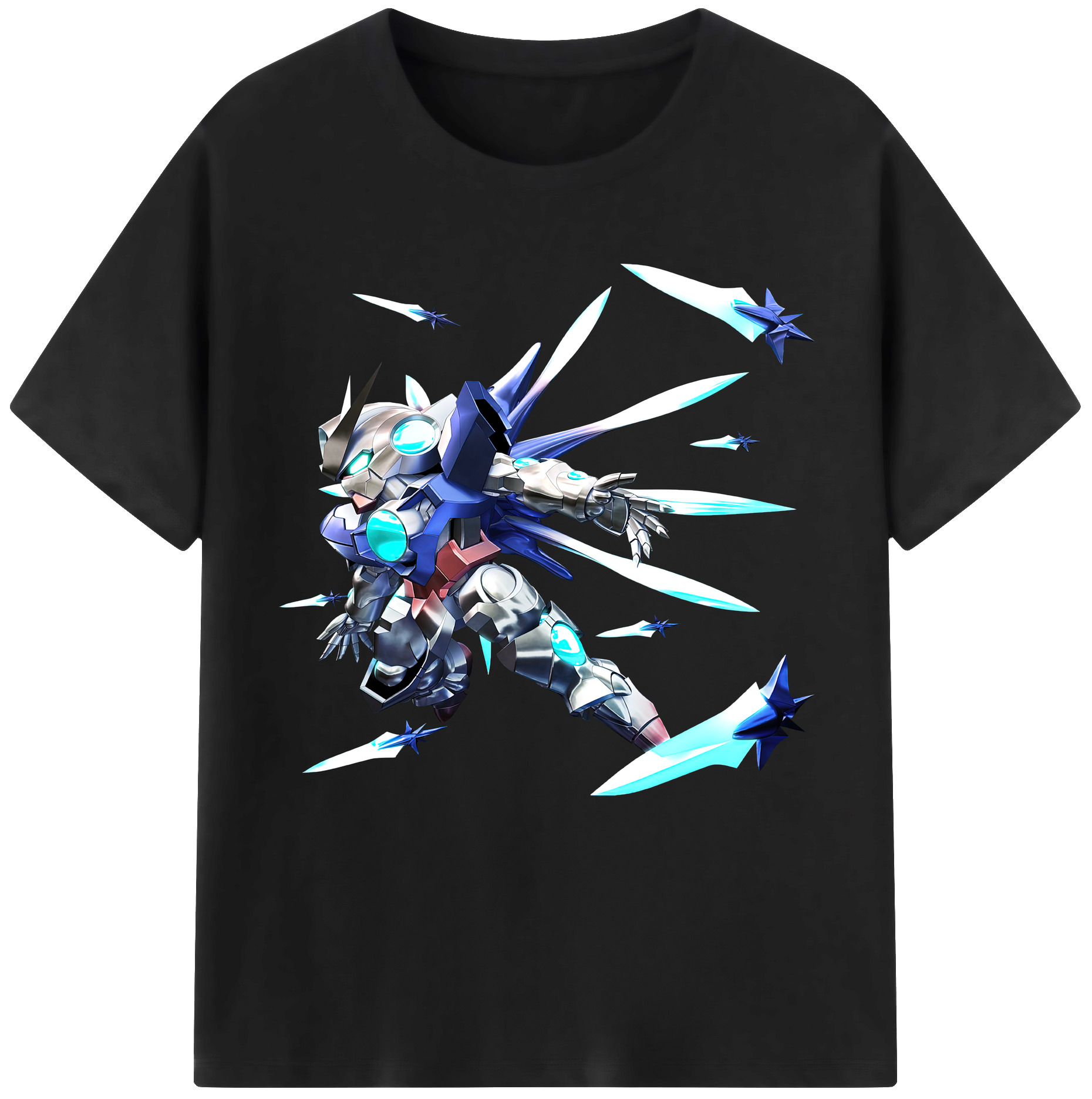 （画像用） 機動戦士ガンダム Mobile Suit Gundam レディースカジュアルプリントTシャツ（綿100％）
