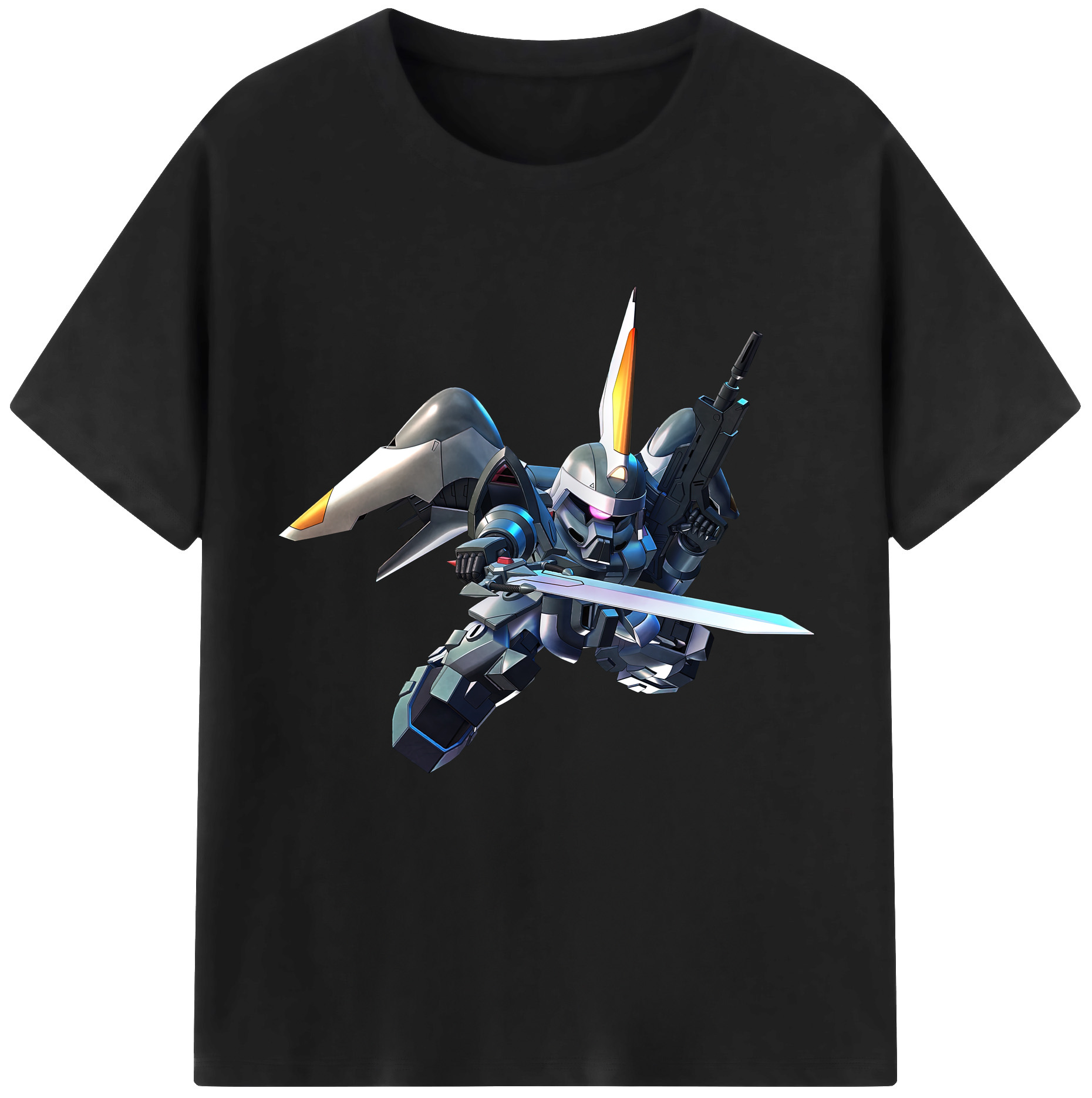 （画像用） 機動戦士ガンダム Mobile Suit Gundam レディースカジュアルプリントTシャツ（綿100％）