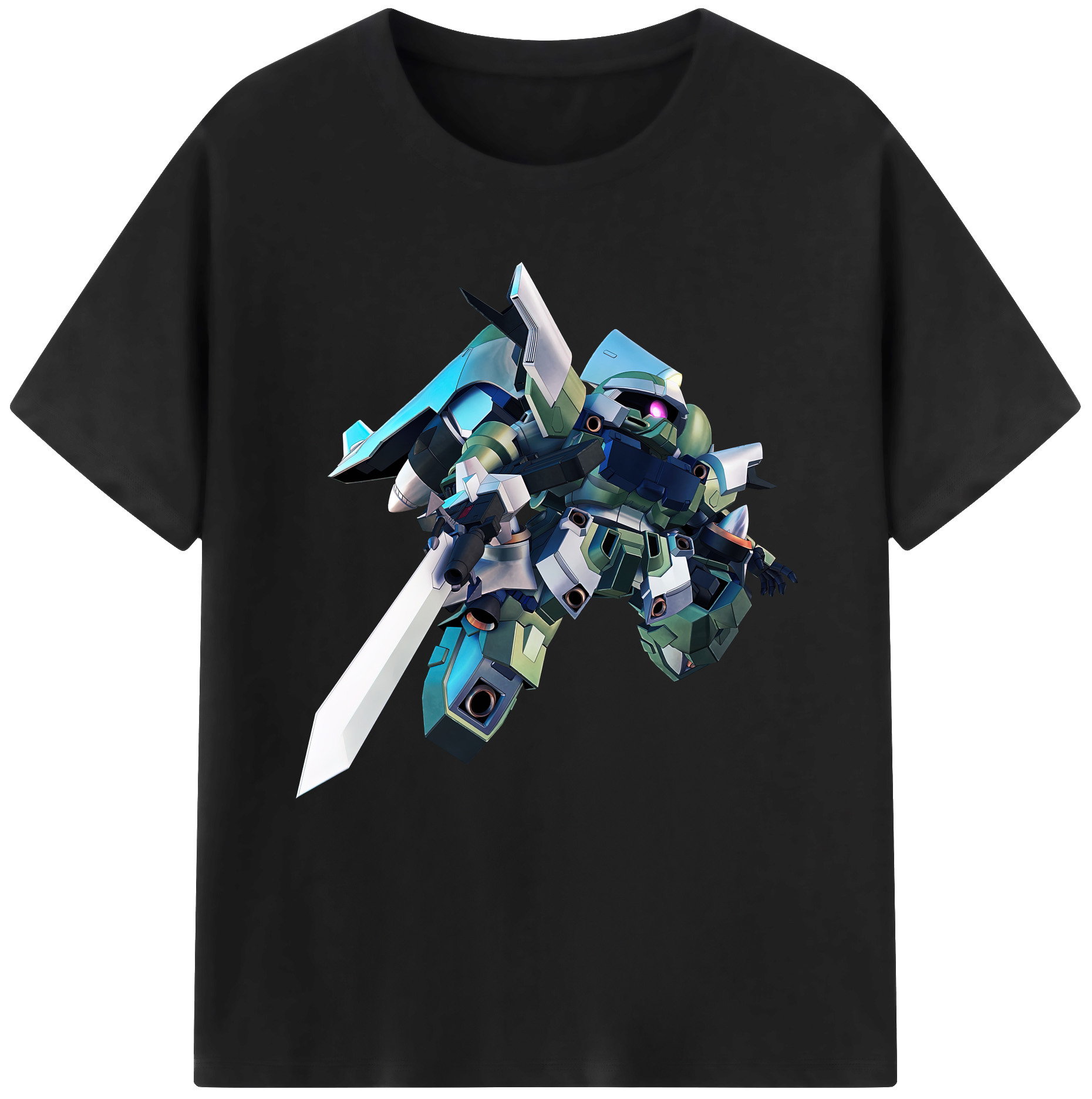 （画像用） 機動戦士ガンダム Mobile Suit Gundam レディースカジュアルプリントTシャツ（綿100％）