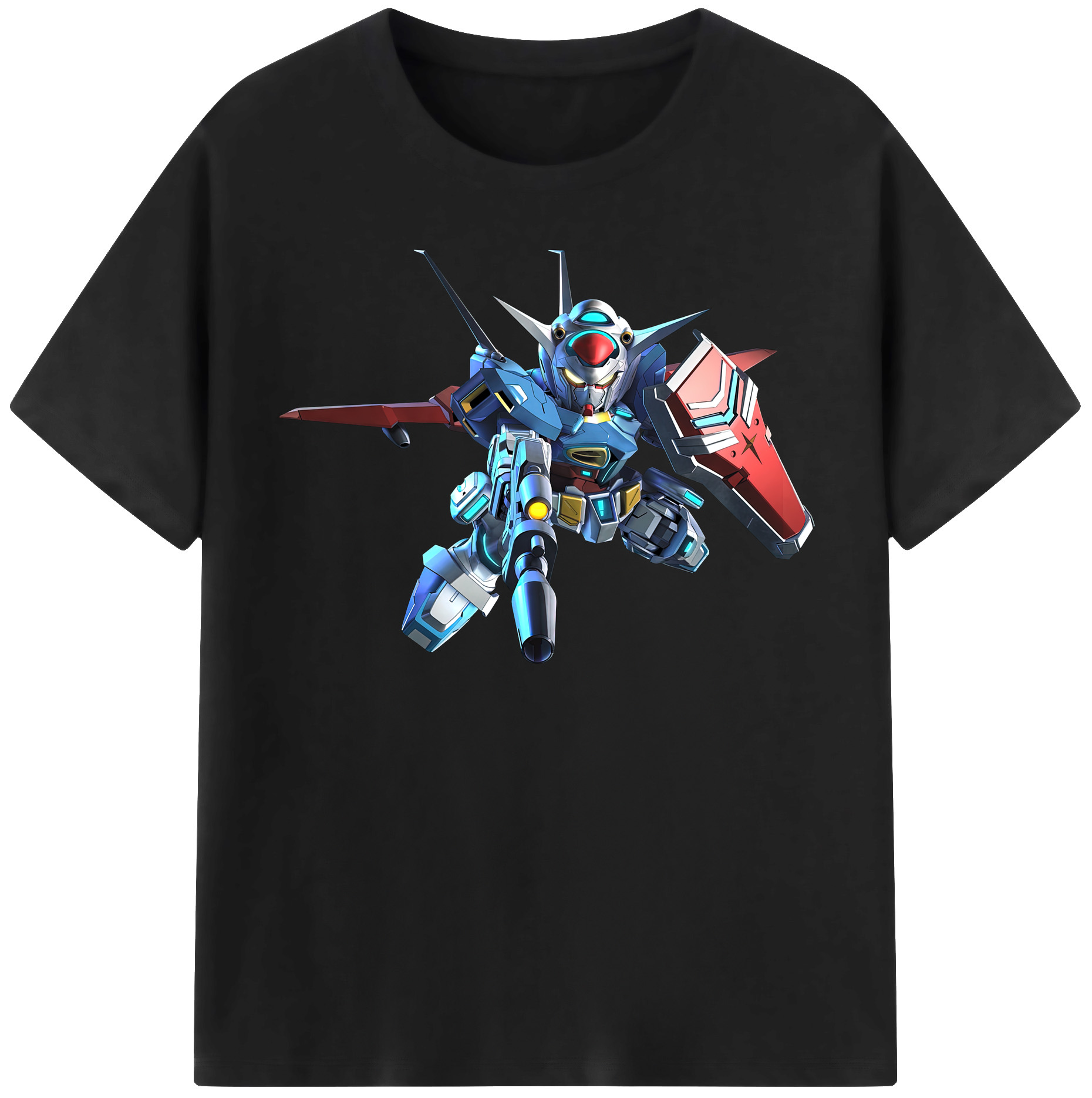 （画像用） 機動戦士ガンダム Mobile Suit Gundam レディースカジュアルプリントTシャツ（綿100％）