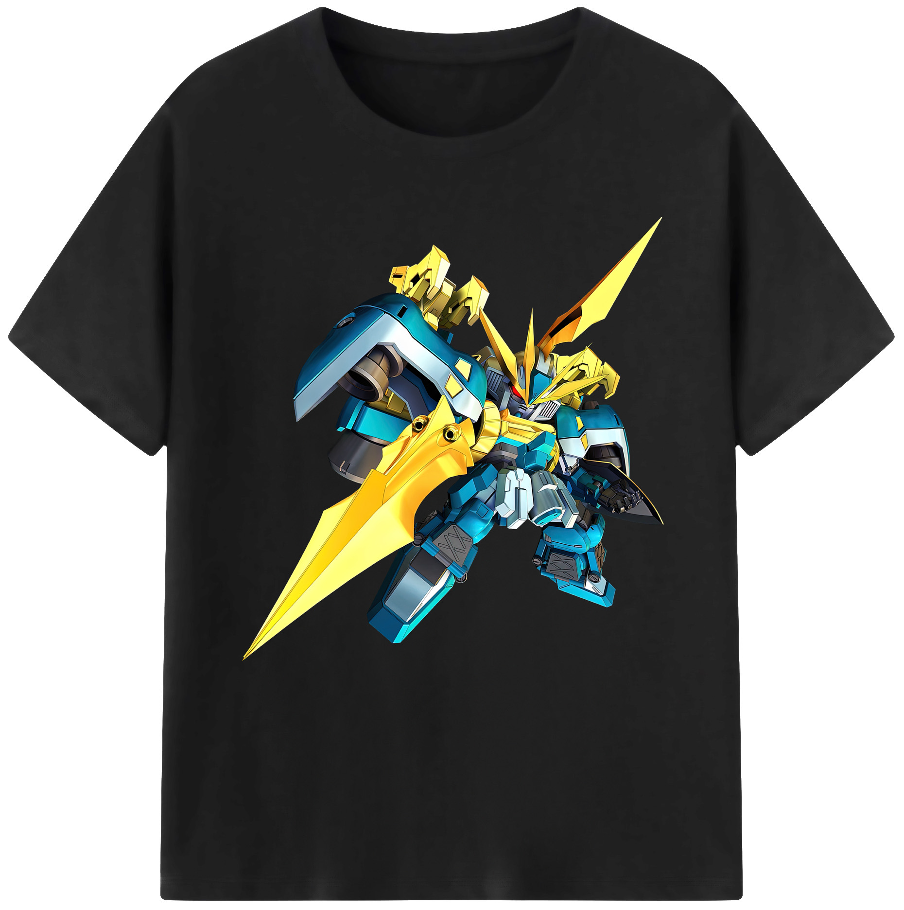 （画像用） 機動戦士ガンダム Mobile Suit Gundam レディースカジュアルプリントTシャツ（綿100％）