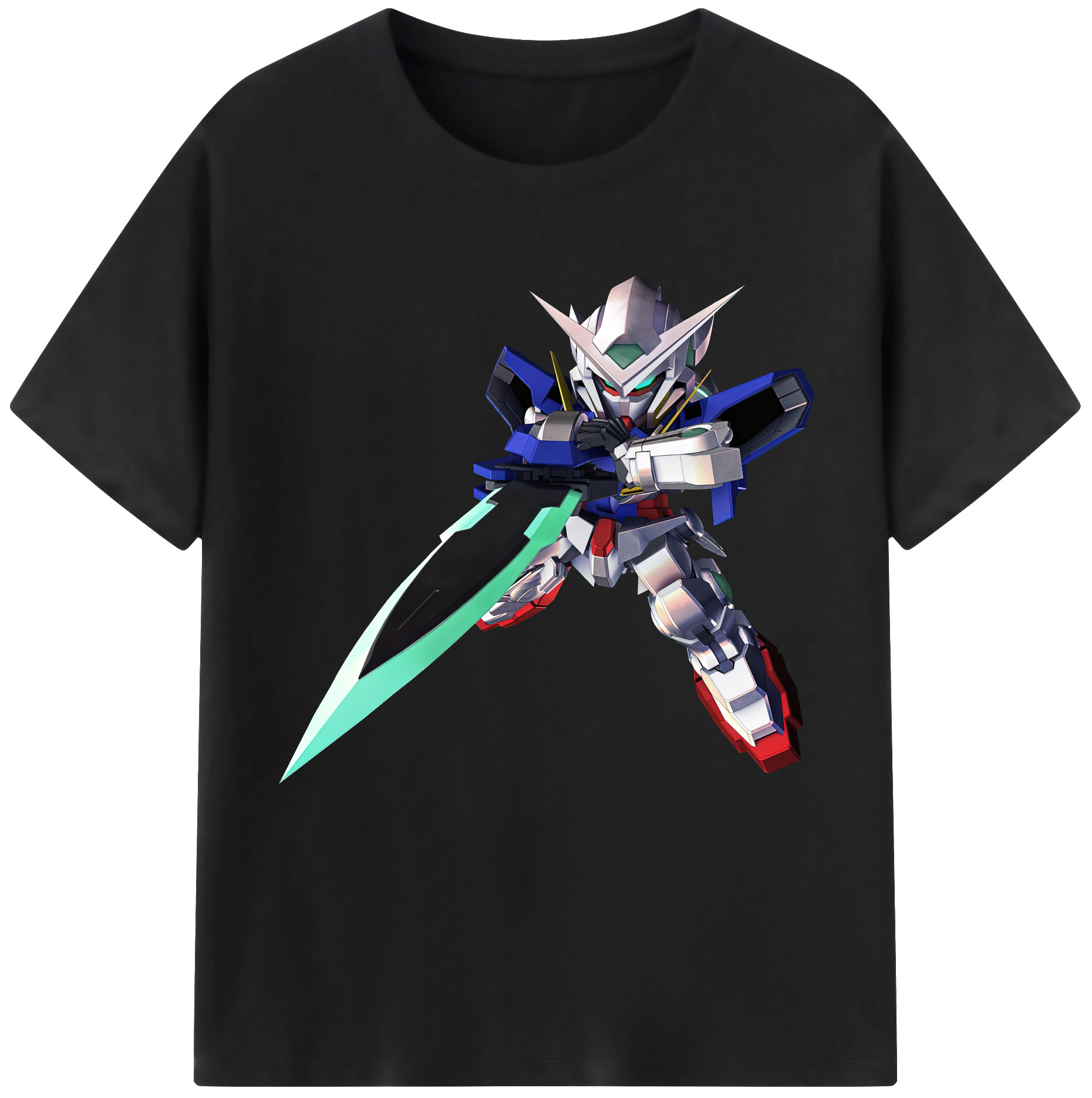 （画像用） 機動戦士ガンダム Mobile Suit Gundam レディースカジュアルプリントTシャツ（綿100％）