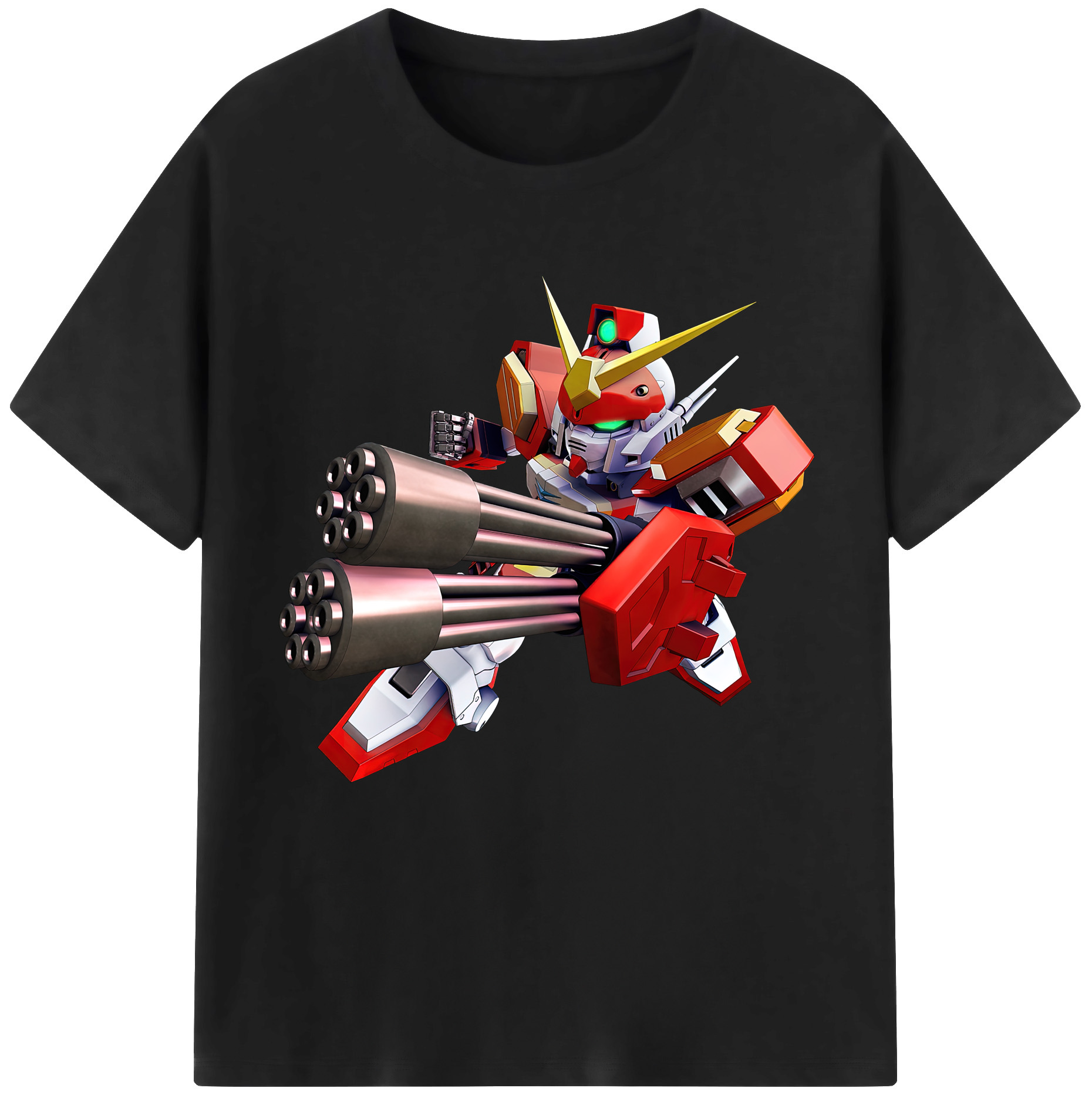 （画像用） 機動戦士ガンダム Mobile Suit Gundam レディースカジュアルプリントTシャツ（綿100％）