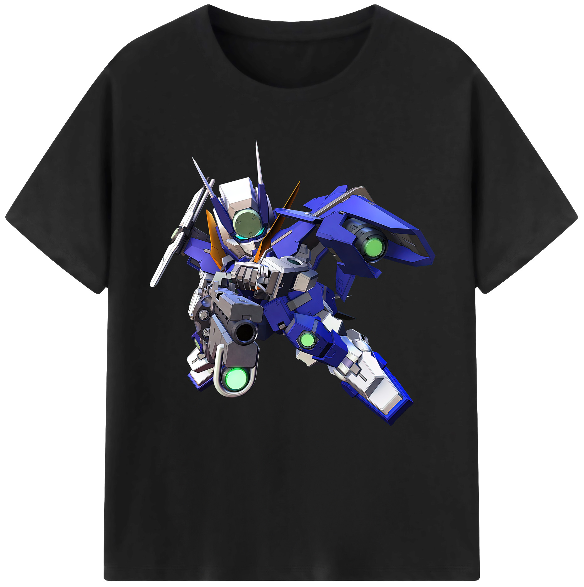（画像用） 機動戦士ガンダム Mobile Suit Gundam レディースカジュアルプリントTシャツ（綿100％）