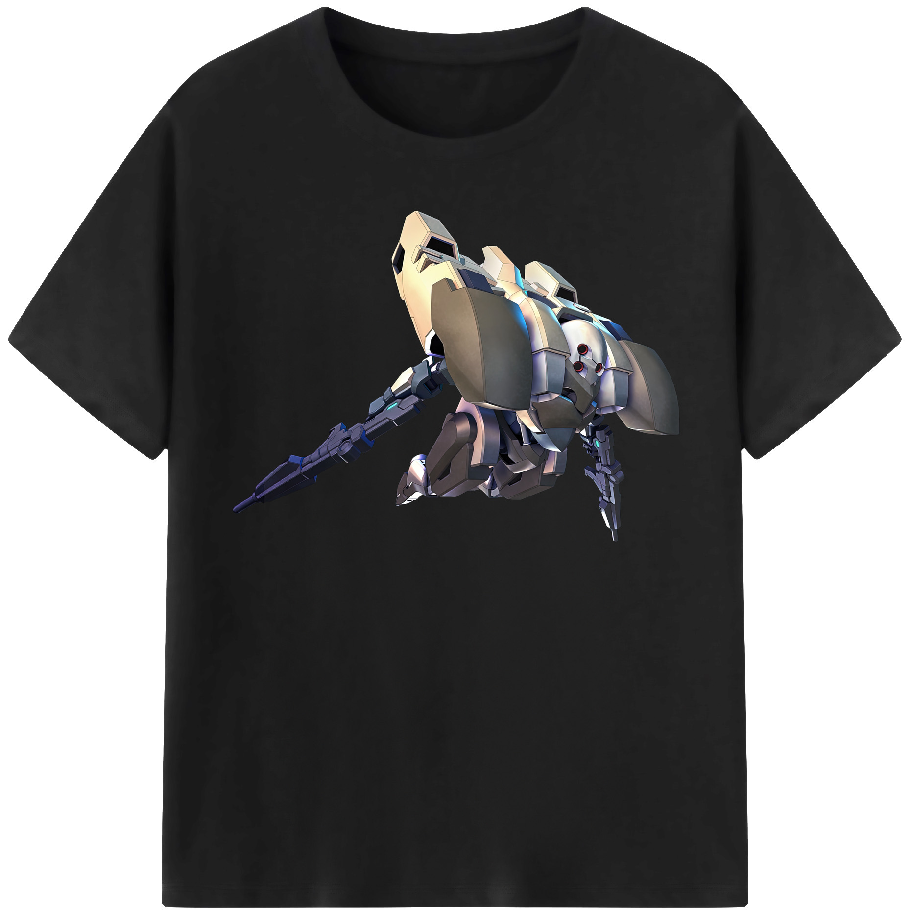 （画像用） 機動戦士ガンダム Mobile Suit Gundam レディースカジュアルプリントTシャツ（綿100％）