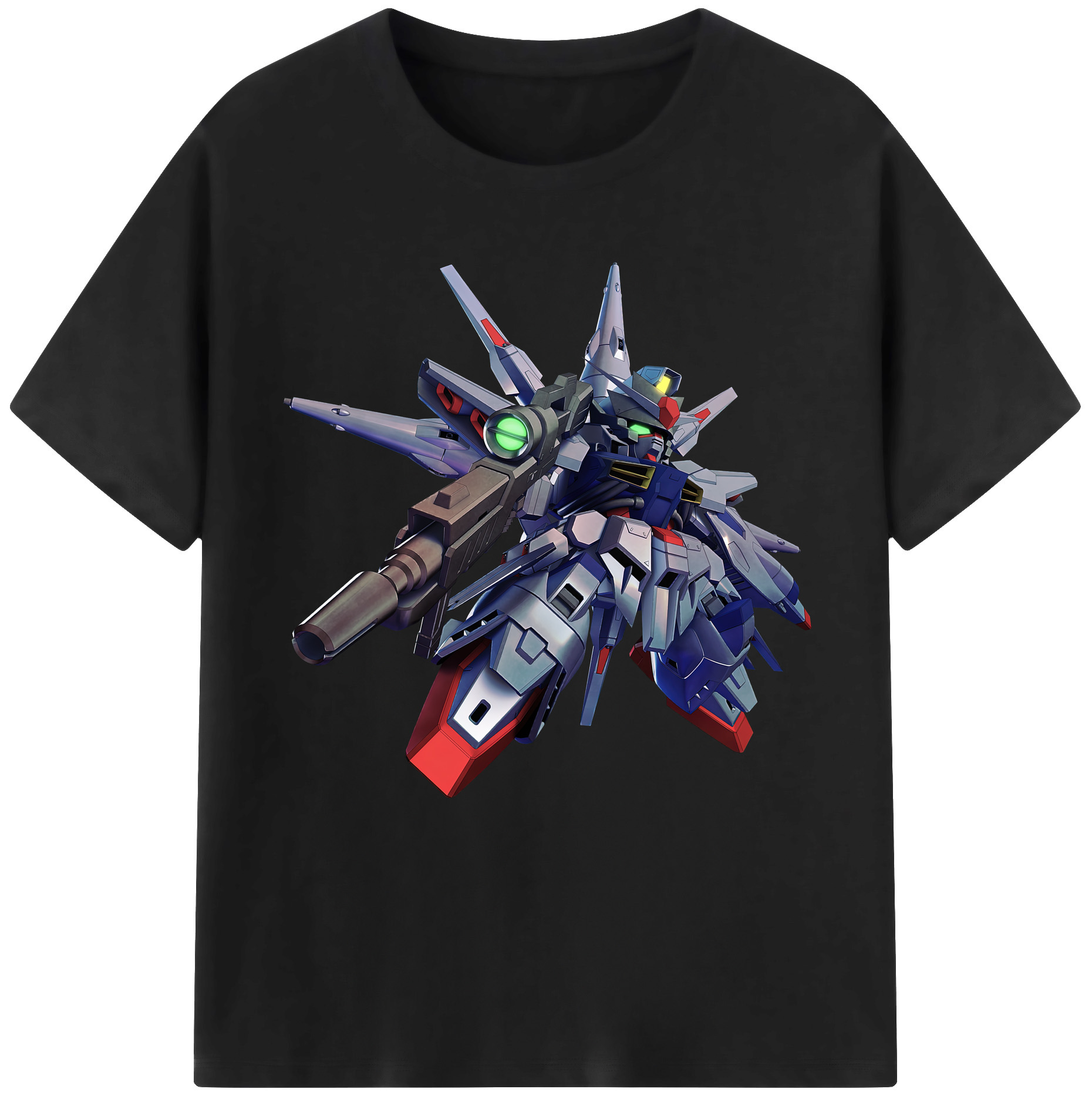 （画像用） 機動戦士ガンダム Mobile Suit Gundam レディースカジュアルプリントTシャツ（綿100％）