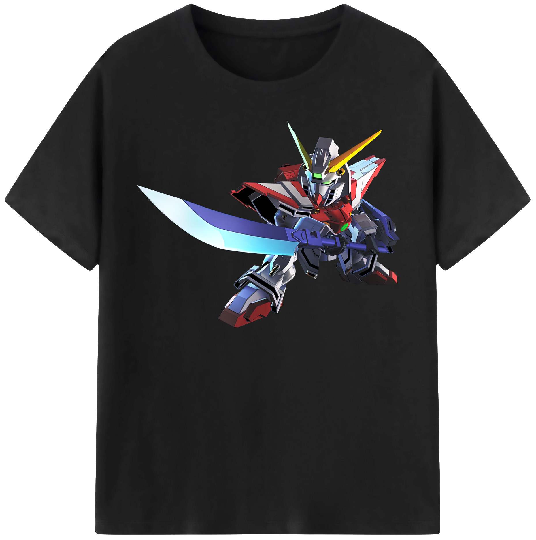 （画像用） 機動戦士ガンダム Mobile Suit Gundam レディースカジュアルプリントTシャツ（綿100％）